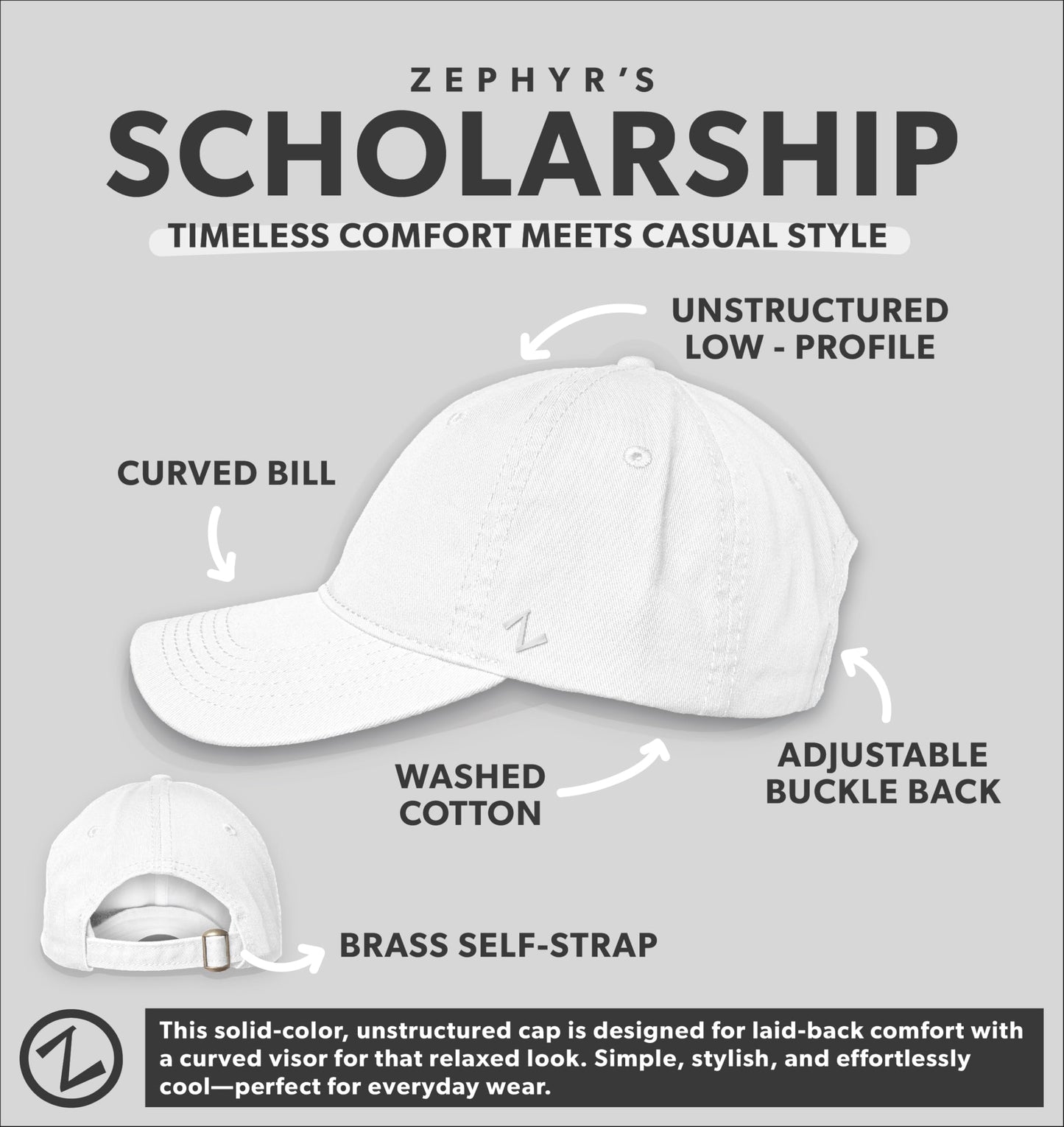 ZHATS Standard NHL Officially Licensed Adjustable Hat Scholarship Icon Two Color