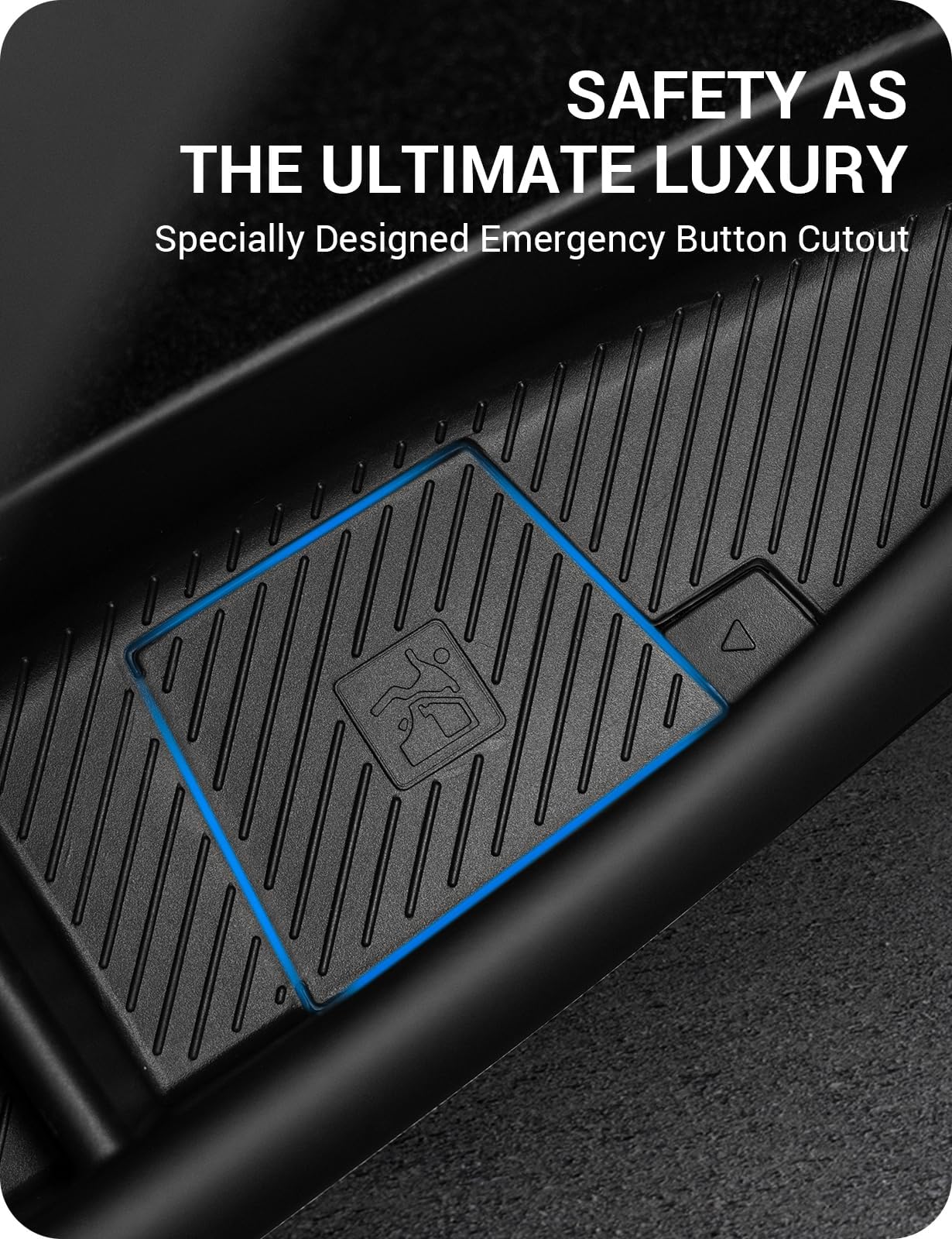 BASENOR 2026 Tesla Model Y Juniper Door Side Storage Box,Door Side Pocket Organizer Tray, Waterproof TPE Front & Rear Slot Pocket Liners for 2025 2026 Model Y Juniper Interior Accessories
