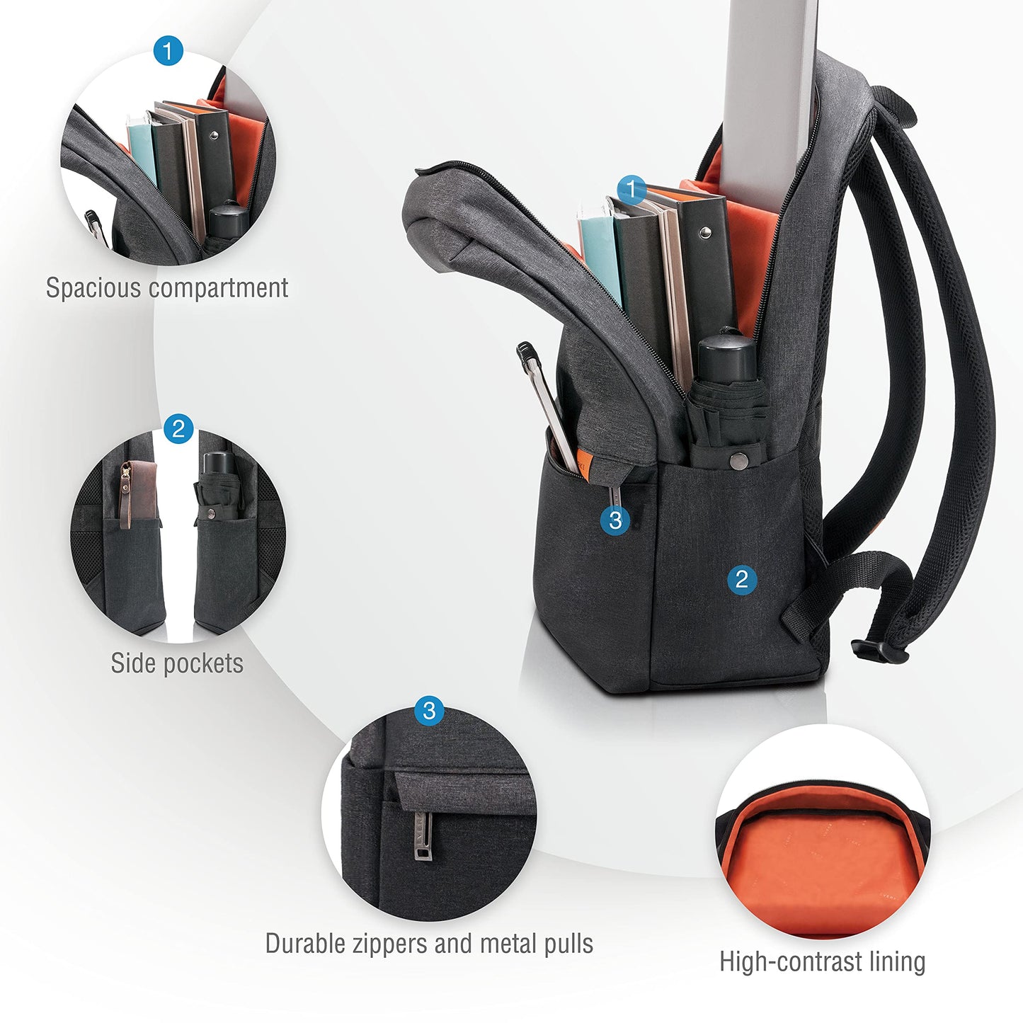 Everki Light Laptop Backpack up to 15.6 inch Black