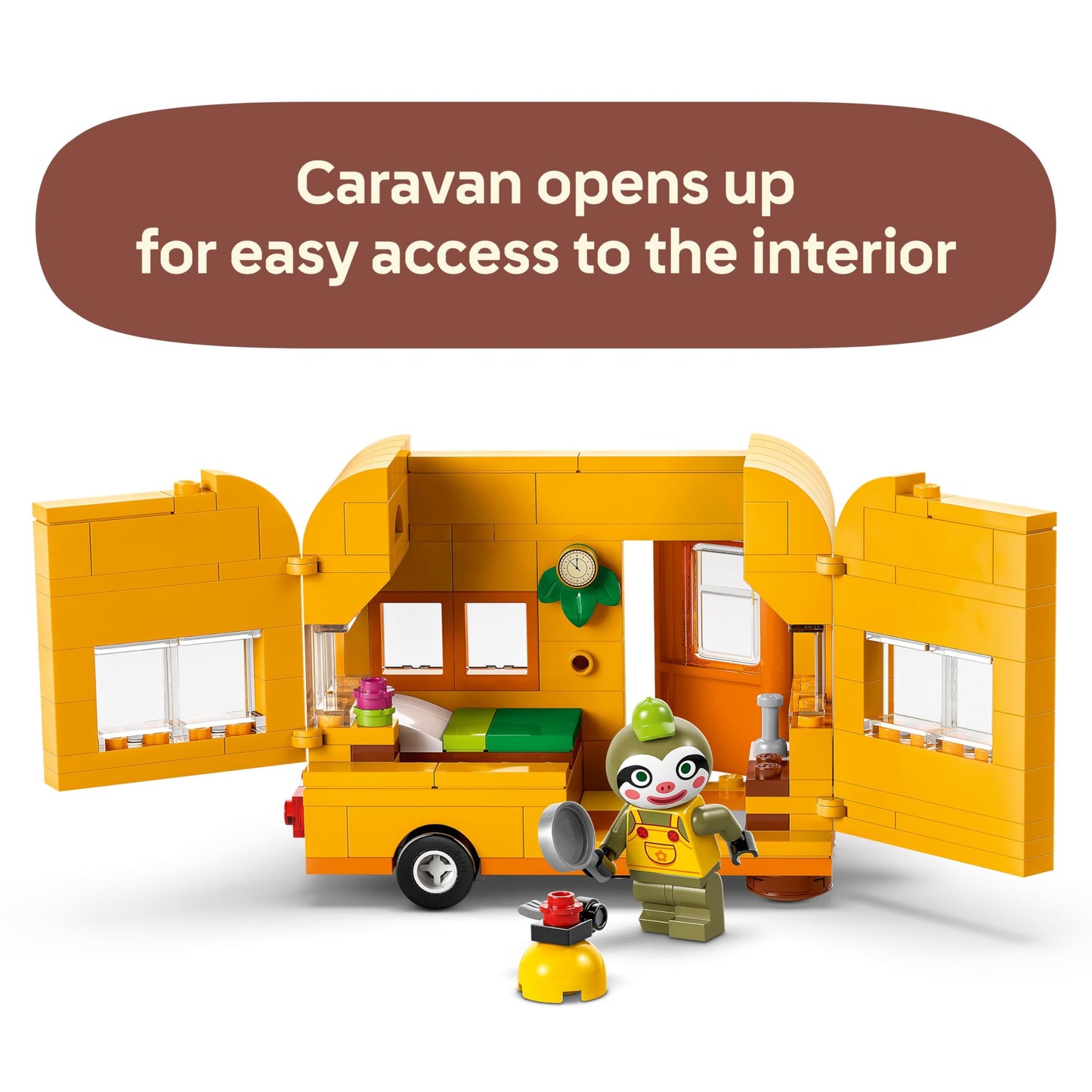 LEGO Animal Crossing Leif's Caravan & Garden Shop Building Toy - Animal Crossing Toy Figure and Playset for Kids, Girls and Boys, Ages 7+ - Pretend Play Gift Idea for Birthdays - 77054
