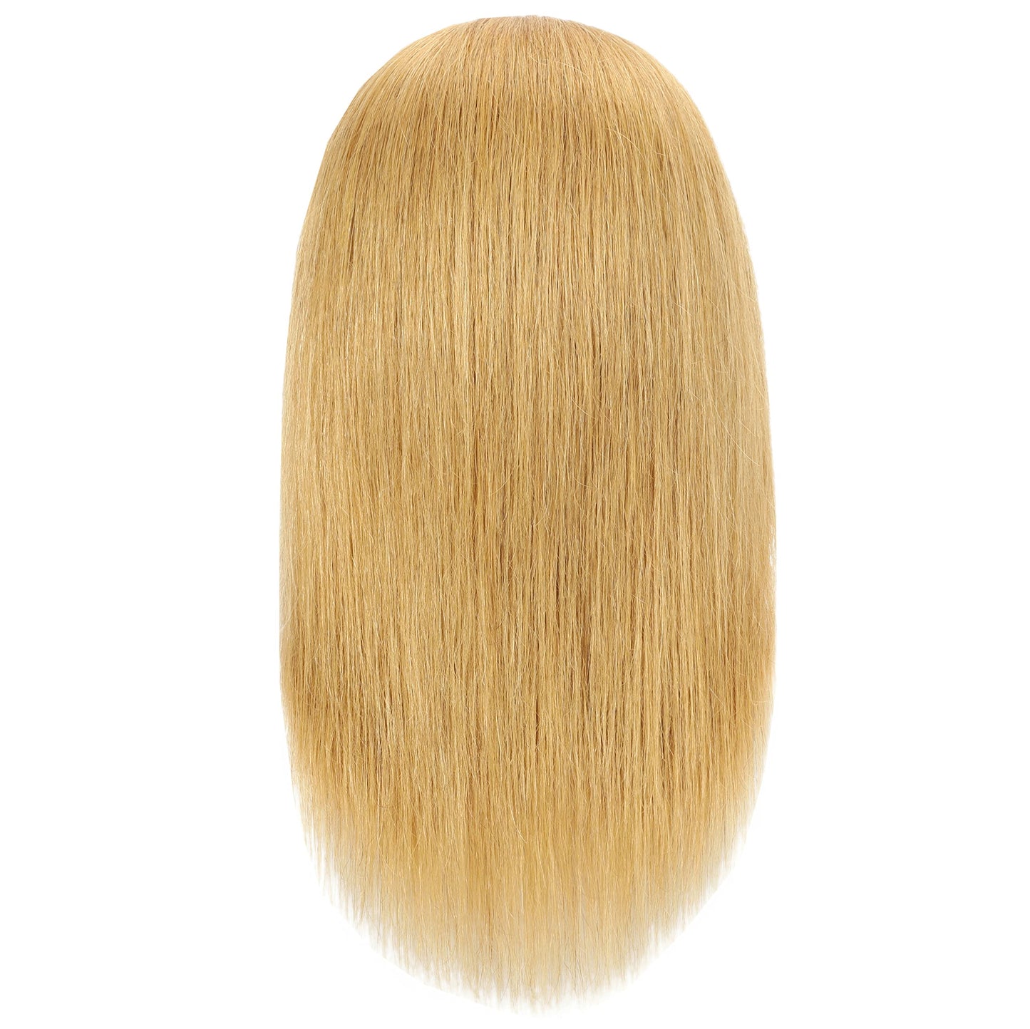 FUTAI Blonde 100% Human Hair Mannequin Head with Table Clamp Stand for Hairdresser Practice Braiding Styling Manikin Cosmetology Doll Training Head Coloring Bleaching Dyeing Curling Cutting Updos