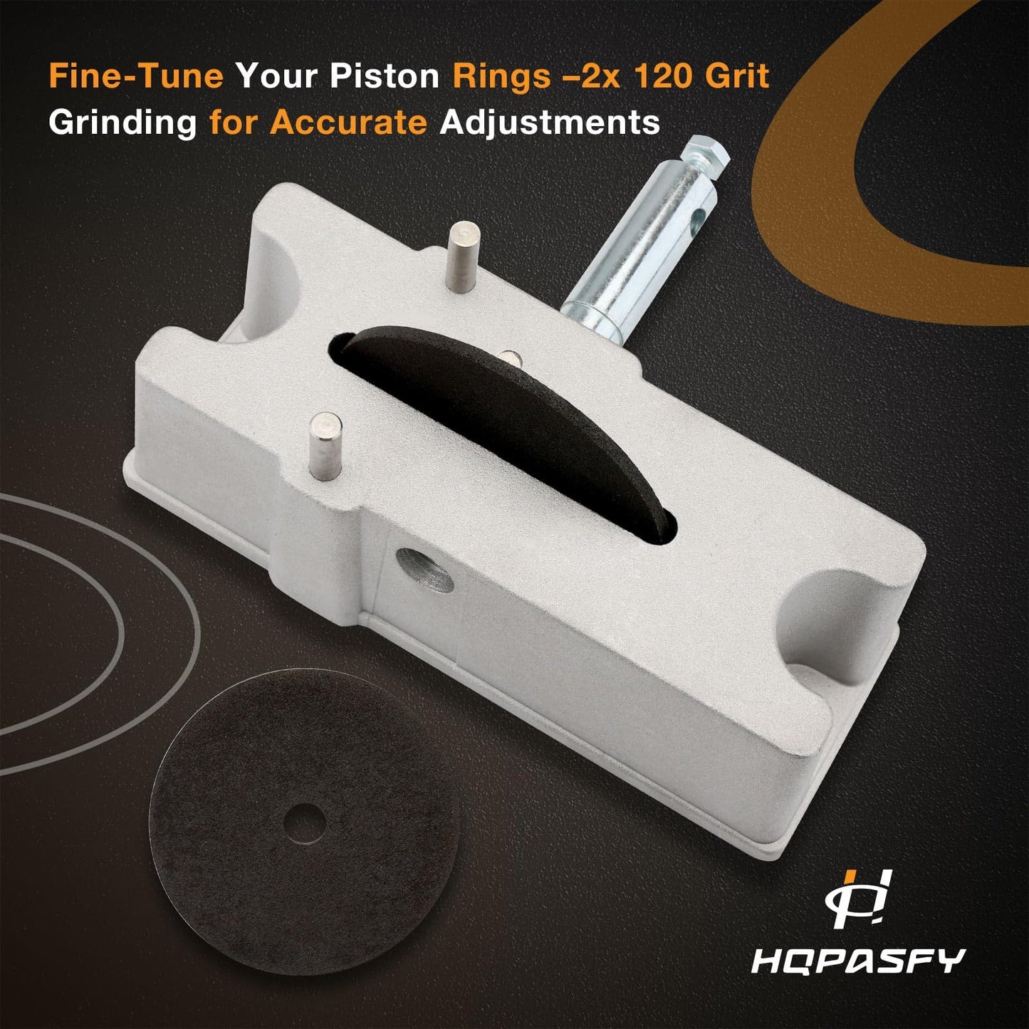 Manual Piston Ring Filer Grinder Comes with 120 Grit Grinding Wheel Replaces# 66785