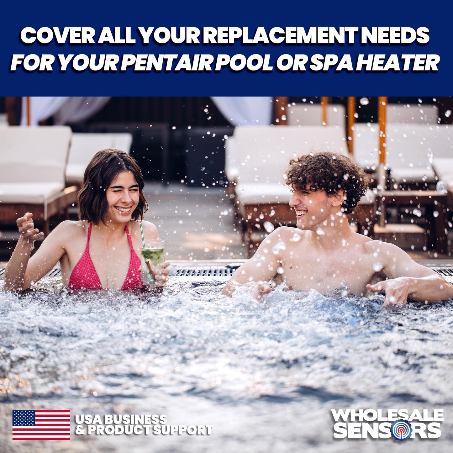 Replacement for Pentair 473605 Water Pressure Switch for MiniMax Pool & Spa Heaters 12 Month Warranty