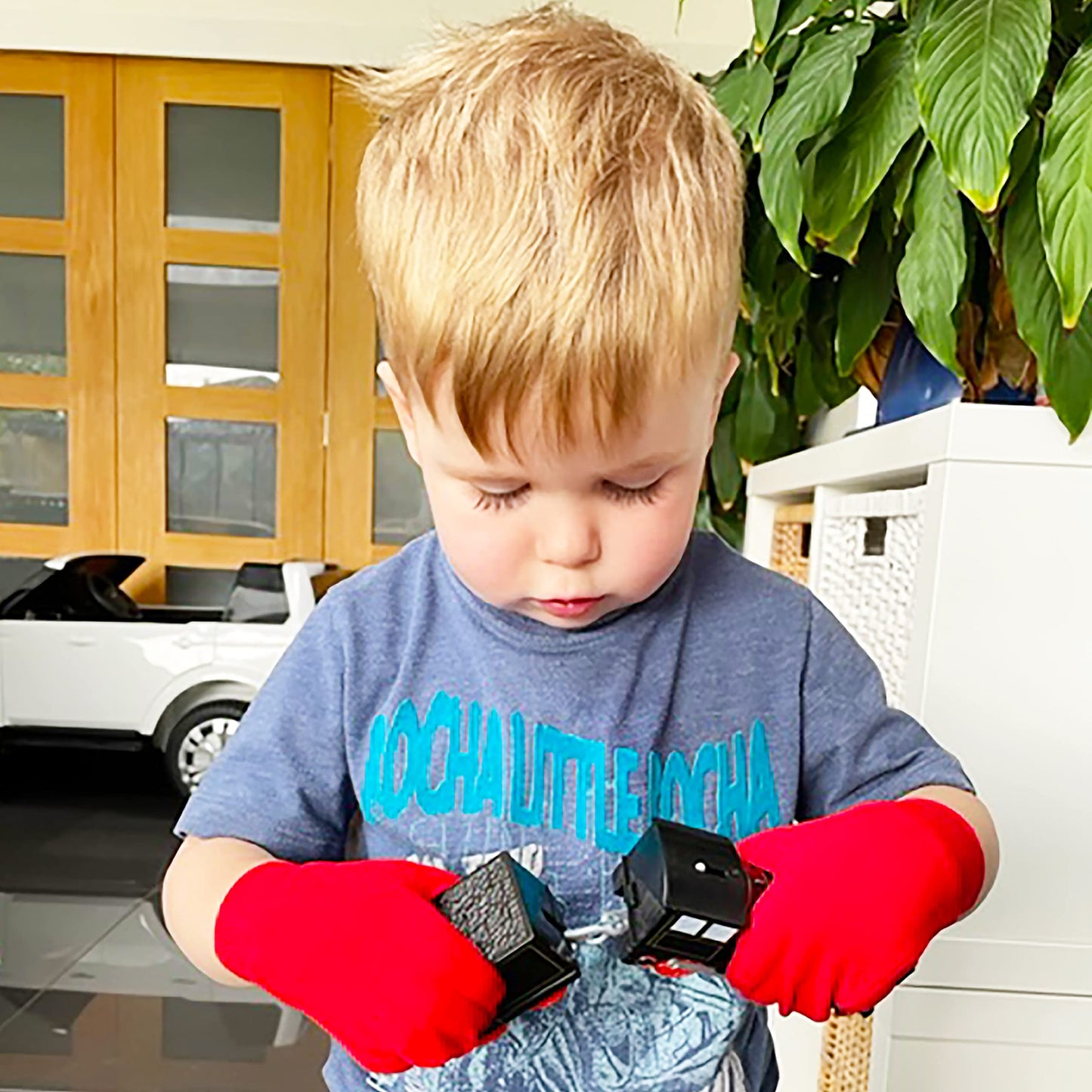Bamboo Mittens for Eczema, Age 3-4 Kids, Eczema Gloves for Children, Kids Gloves for Dry Hands, Kids Moisturizing Gloves Overnight, 3 Pairs