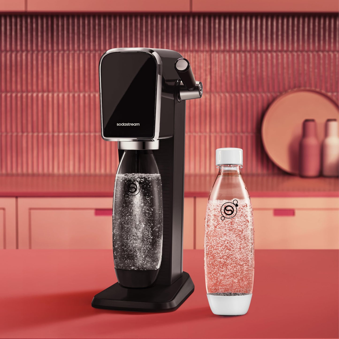 Sodastream 1L Fuse White Bottles Twin Pack - Dishwasher Safe