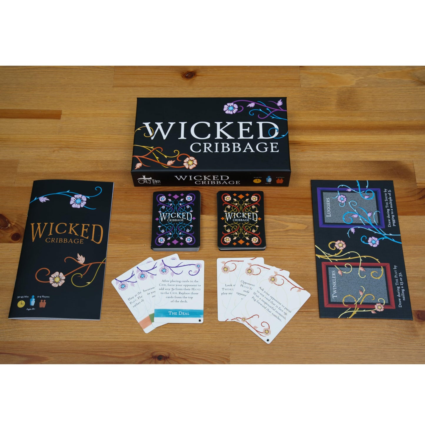Only Then Studios Wicked Cribbage | A Playful Twist On A Classic Game | 30-45 Minute Playtime | Ages 8+ | Quick, Easy to Learn