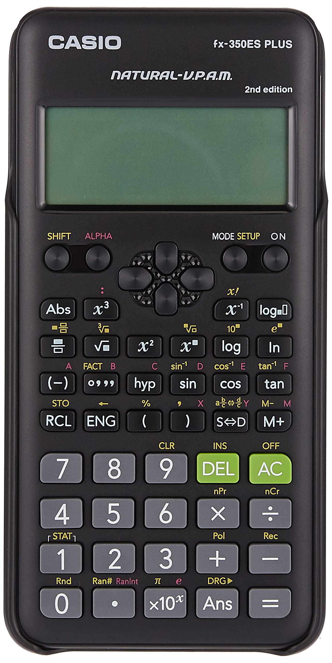 CASIO fx-350ES Plus -2nd Edition- | Natural Textbook Display Models, School & LAB, Calculators School & LAB. Natural Textbook Display Models