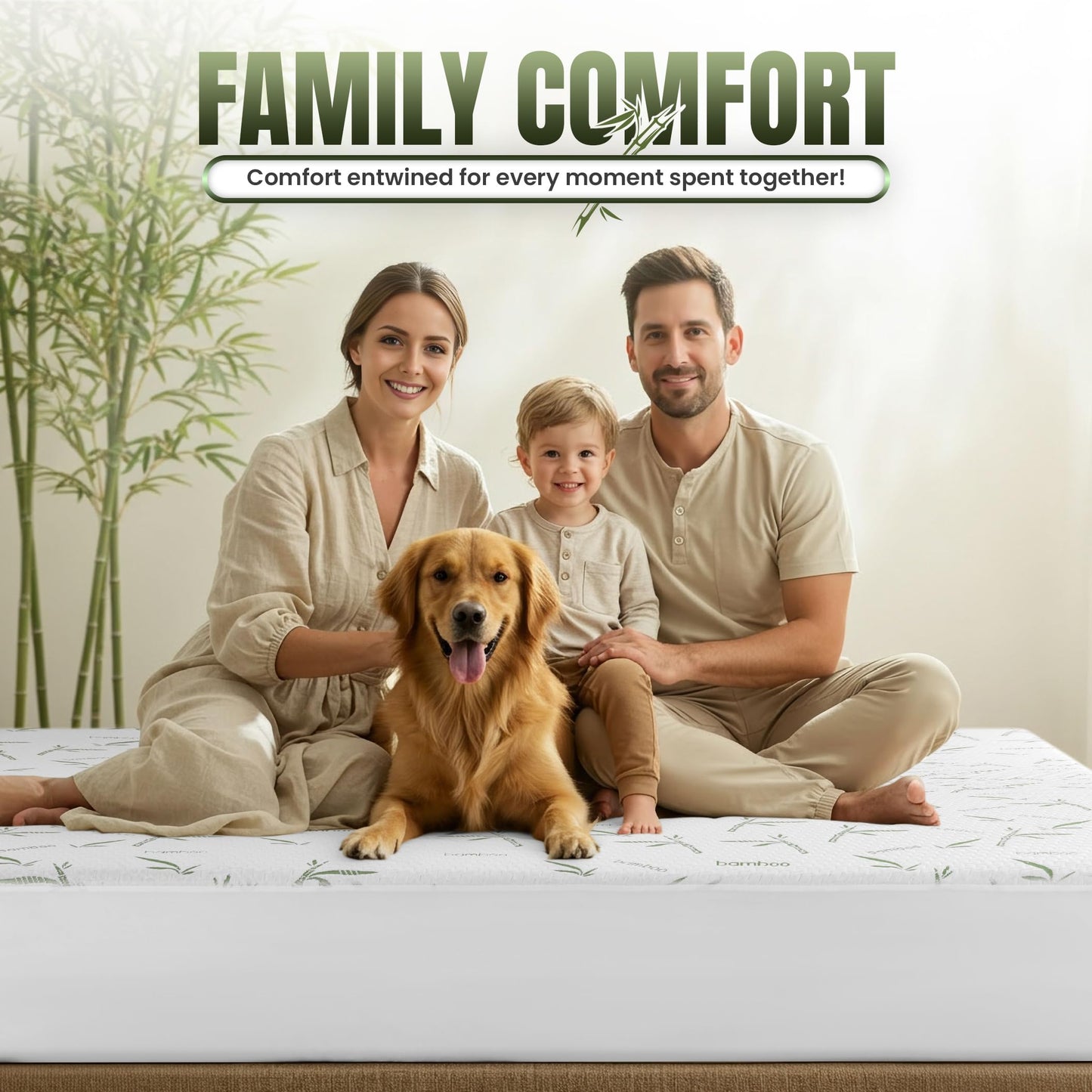 Utopia Bedding Waterproof Mattress Protector King Size, Bamboo Viscose Mattress Cover 200 GSM, Fits 17 Inches Deep, Breathable, Fitted Style with Stretchable Pockets