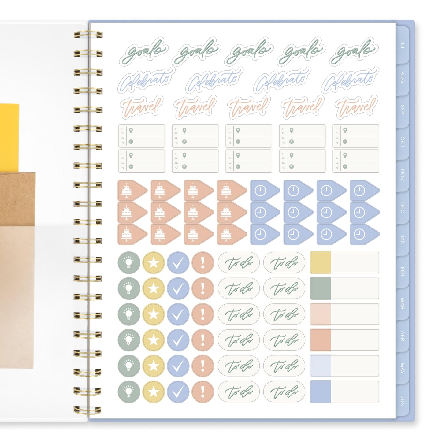 Cambridge Planner 2026-2027 Weekly & Monthly Academic 12-Month July-June, 8-1/2" x 11", Leah Bisch, Pansy Bouquet (LB50-905A)