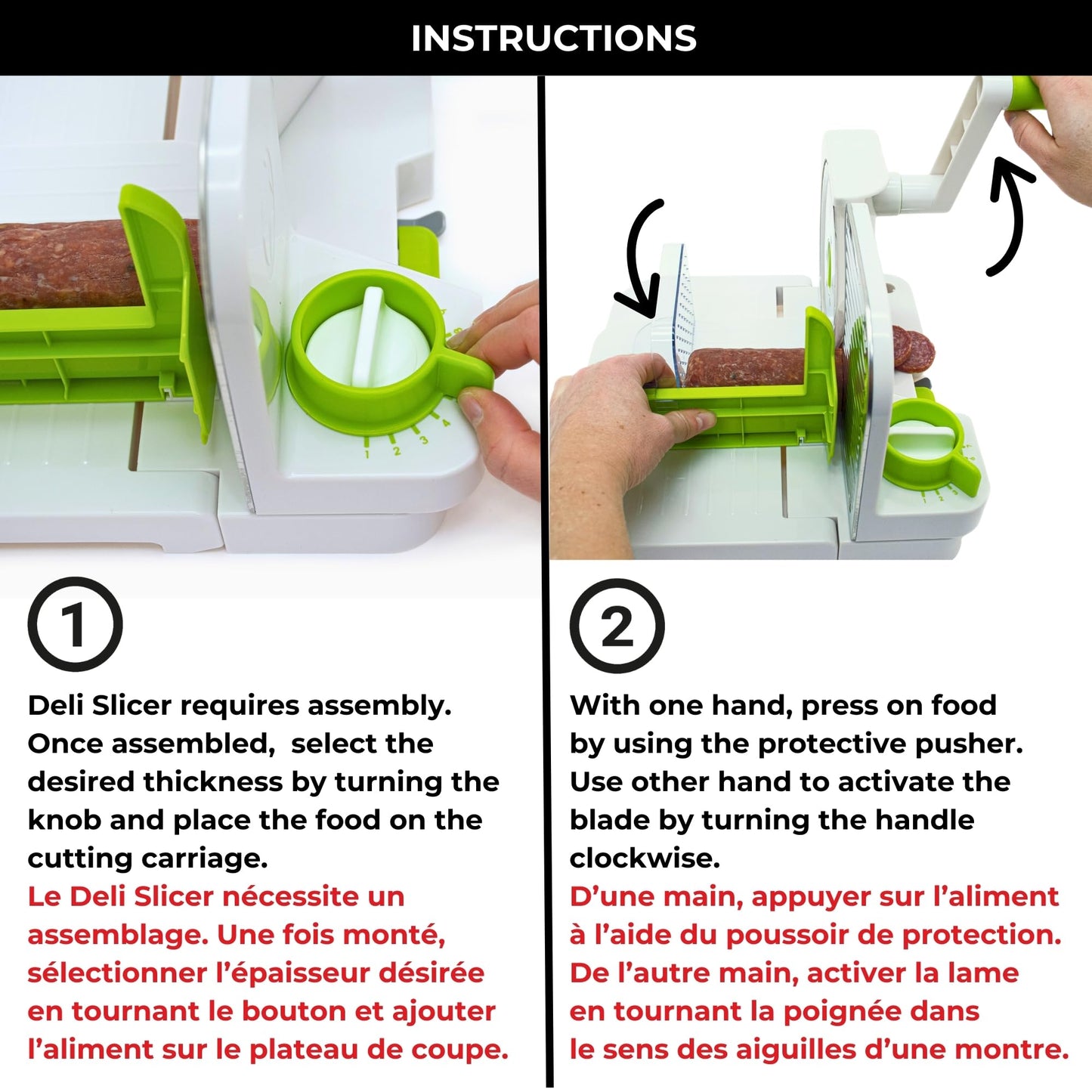 Starfrit 092968-002-0000 Deli Slicer, 11 inch x 11.8 inch x 7.9 inch , Green
