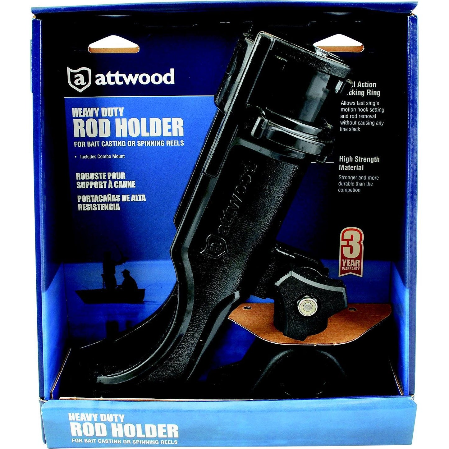 attwood 5009-4 Heavy Duty Adjustable Rod Holder