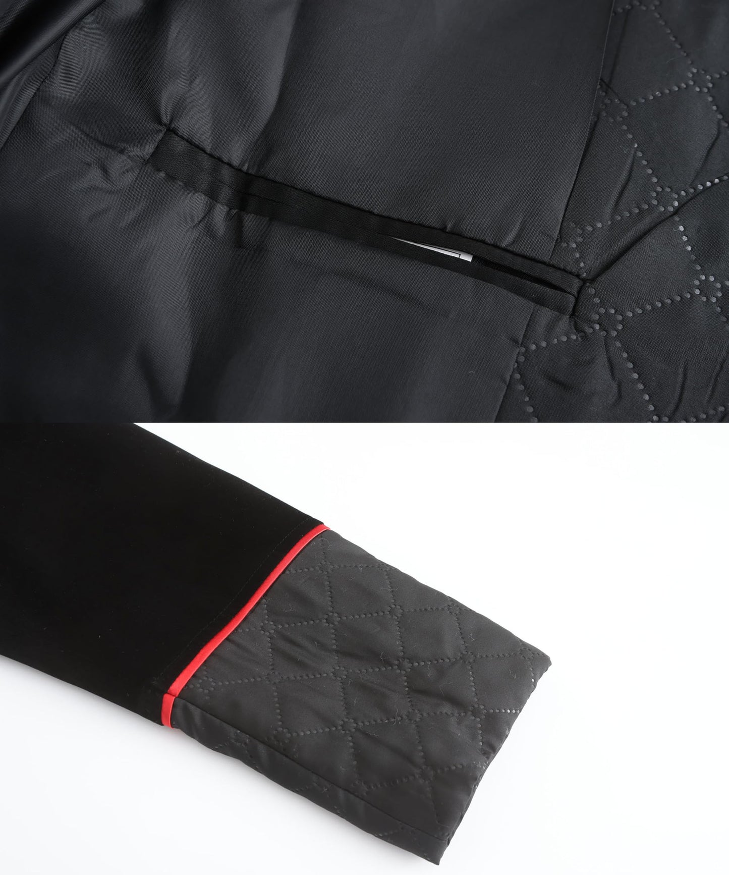 Apornipal Men's Long Velvet Smoking Jacket with Belt Shawl Lapel Smoking Robe Quilted Dressing Gown (Black,48R)