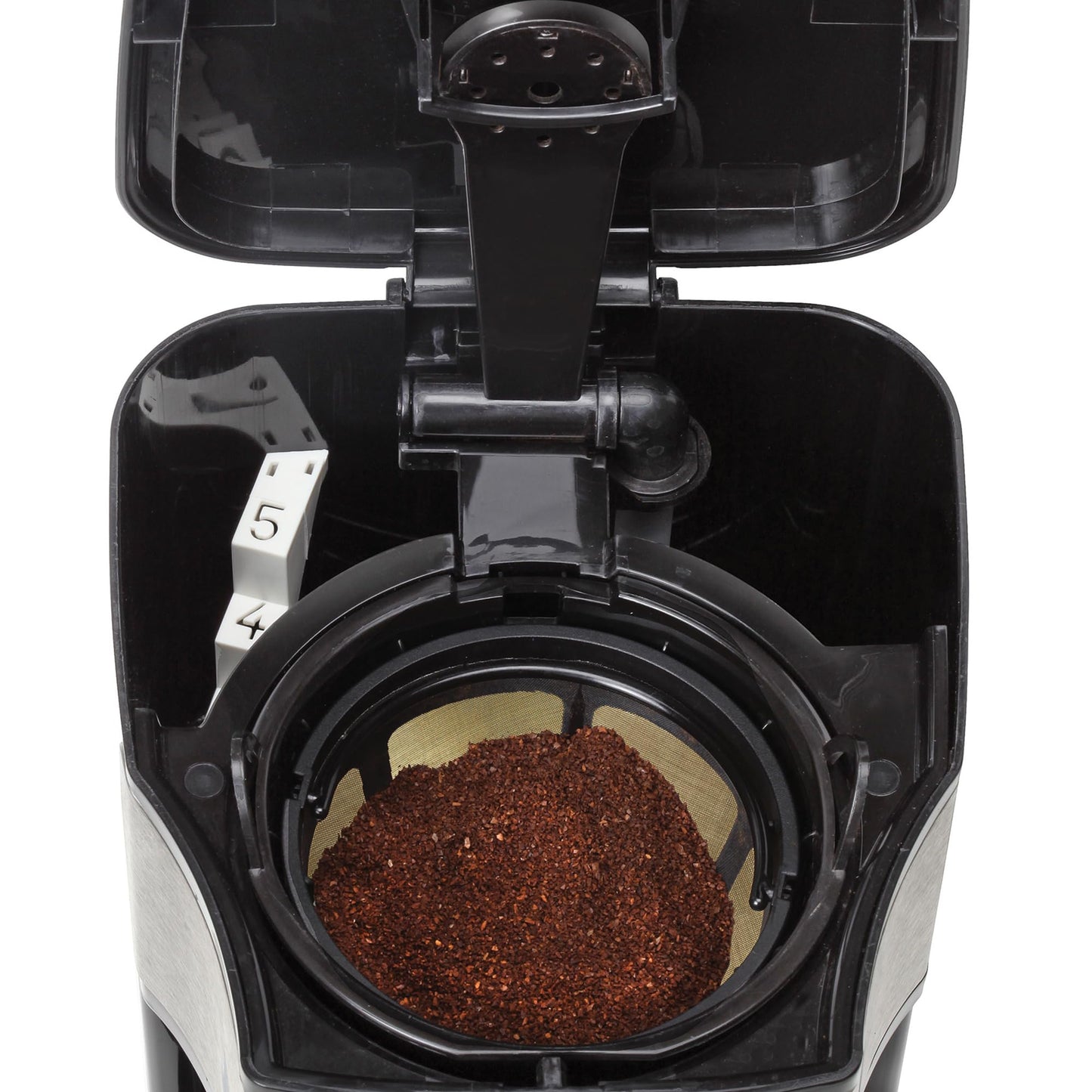 Capresso 426.05 5-Cup Drip Mini Coffeemaker, Black/Silver