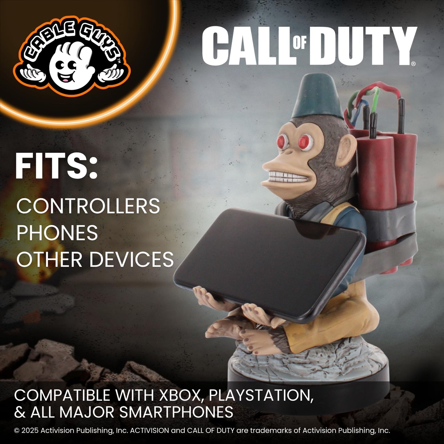 Cable Guys - Activision Call of Duty (Black Ops Cold War) Monkey Bomb Controller and Phone Holder (PS4/)