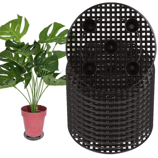 12 PCS Plant Risers for Inside Pots - 12 Inch Plastic Plant Stand Pot Elevator - Plant Lifter Deck Protectors for Pots, flower, Indoor and Outdoor Use
