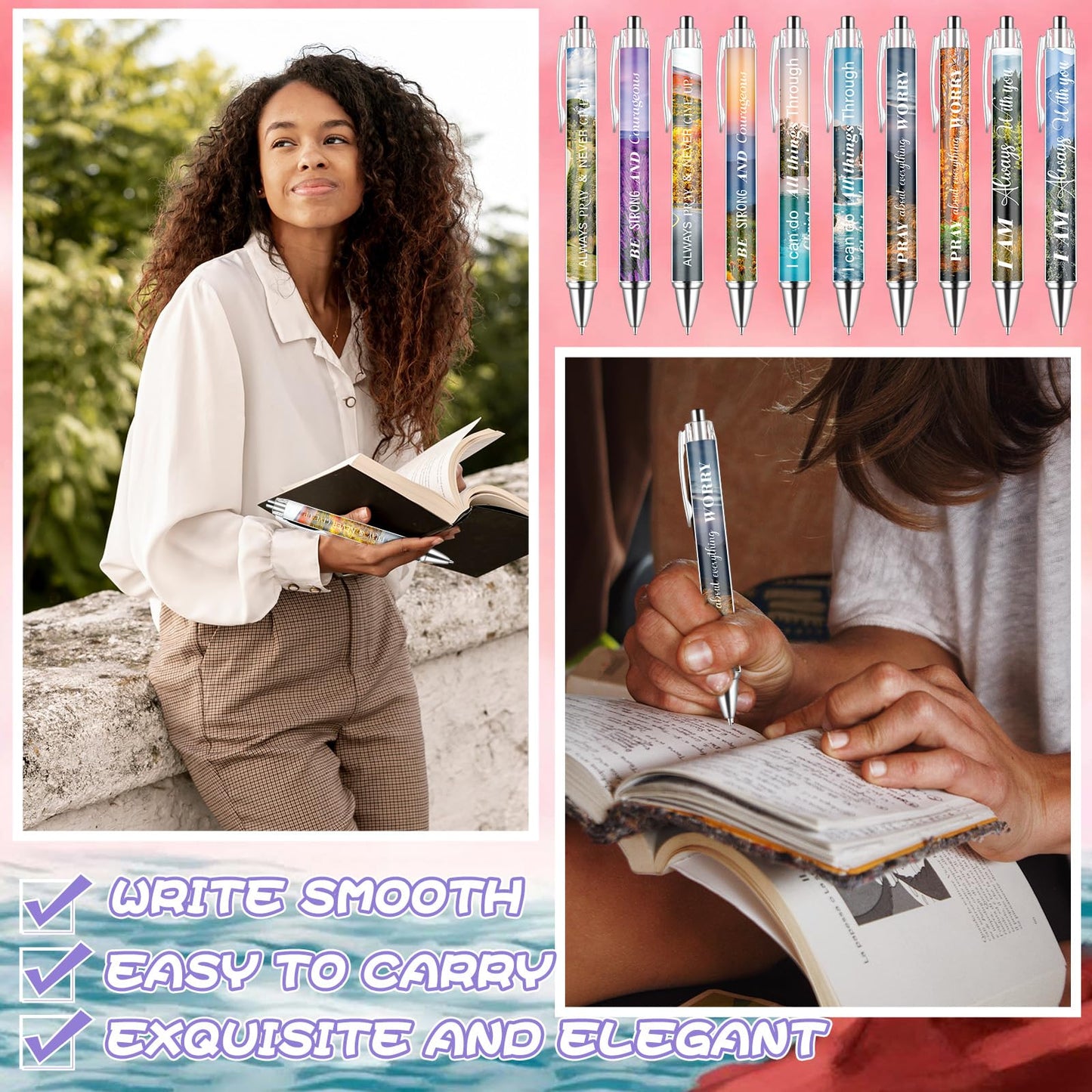 80 Pcs /20 Set Christian Gift Set Bible Verse Notebooks with Scripture Pens Religious Prayer Bookmarks Church Journals Notepads for Sunday School Chriistmas Party Favor