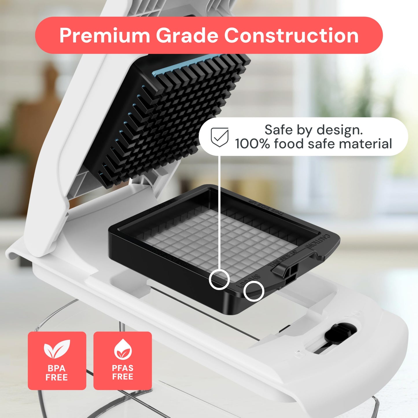 Fullstar Vegetable Chopper & Mandoline Slicer - Julienne Cutter Dicer Grater for Food Veggie Onion Cucumber Tomato Salad Potato Cheese - Kitchen Essentials & Gadgets (PRO 12-in-1, White)