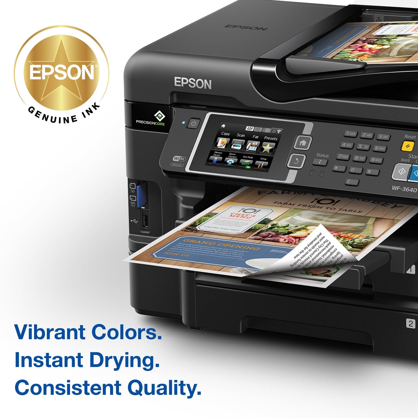 EPSON 252 DURABrite Ultra Ink High Capacity Black Cartridge (T252XL120-S) Works with Workforce WF-3620, 3640, 7110, 7610, 7620, 7710, 7720, 7210