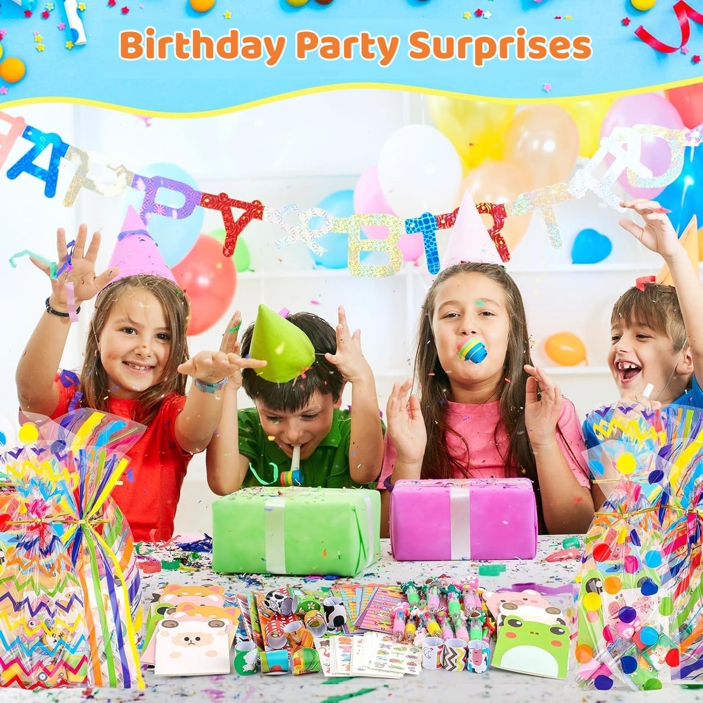 Stationery Party Pack, 24 Pack Birthday Goodie Bags with Multicolor Pen Mini Notebooks for Goodie Bag Classroom Gifts Class Rewards Prizes