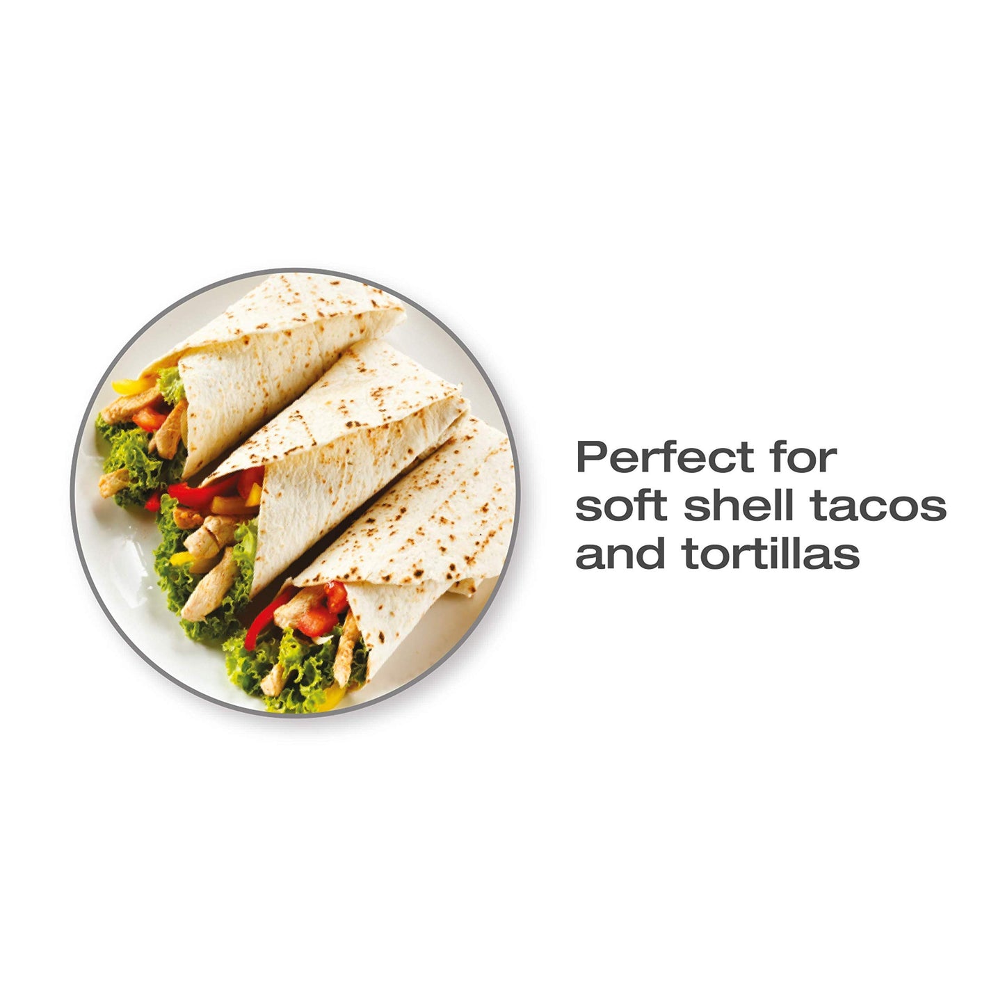 Salton Cordless Crepe & Tortilla Maker | Bonus Batter Dish & Spatula | Non-Stick Surface | Automatic Temperature Control | Makes 7.5” Crepes & Tortillas | 800W | White | 100% Canadian-owned & operated
