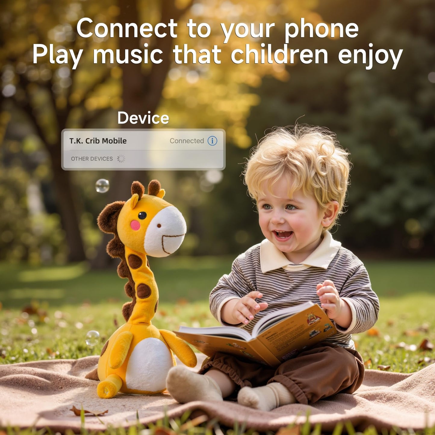 TUMAMA Dancing Talking Giraffe Toy, Mimicking Twisting Electronic Soft Plush Giraffe Toy with Record & Repeating What You Say, Singing Interactive Baby Toy for Boys Girls Kids Gifts