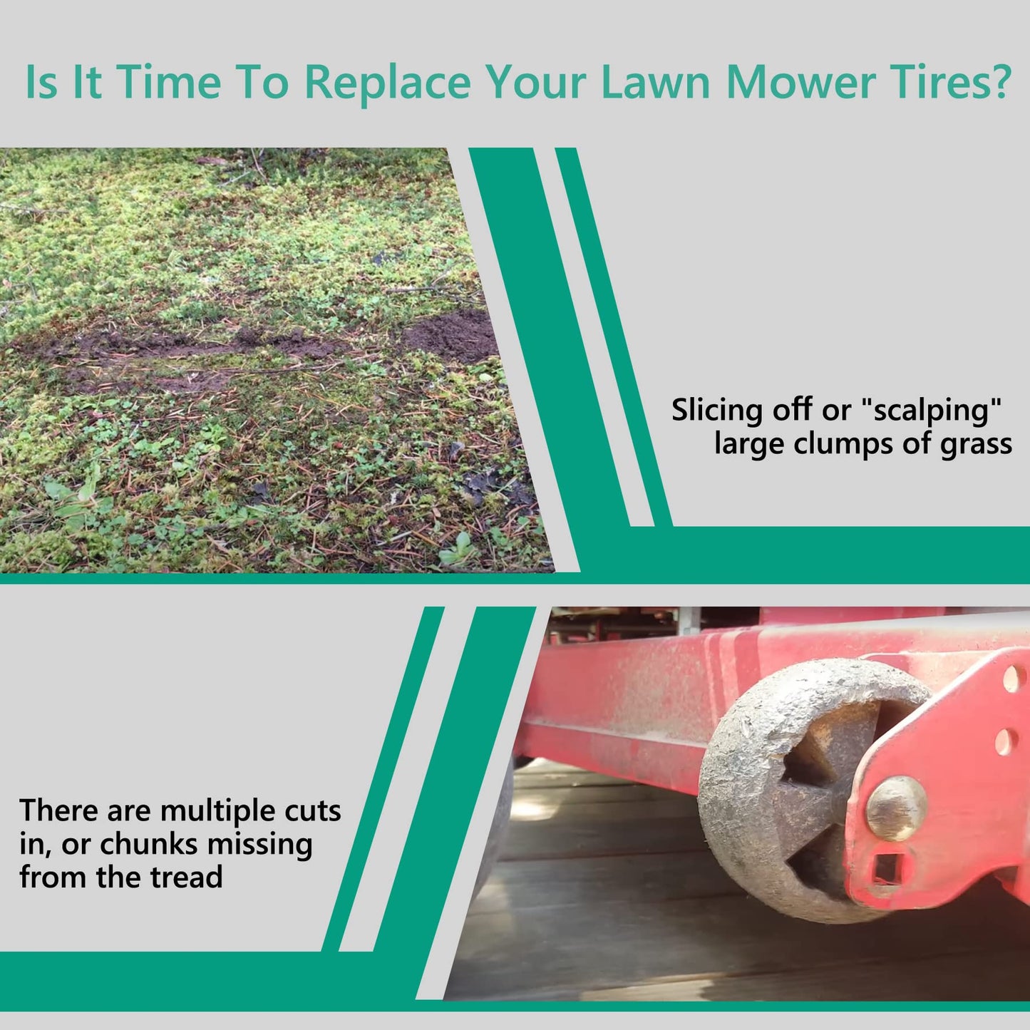 Deck Wheel Kit 4PCS Compatible with John Deere 48" 54" 60" 72" Deck Lawn Mowers Part# AM125172