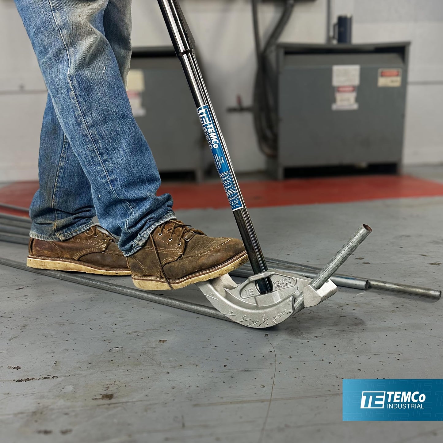 TEMCo 2 in 1 Dual Shoe Conduit Bender - 1/2" & 3/4" EMT, 1/2" Rigid - 2 Benders in 1 Tool