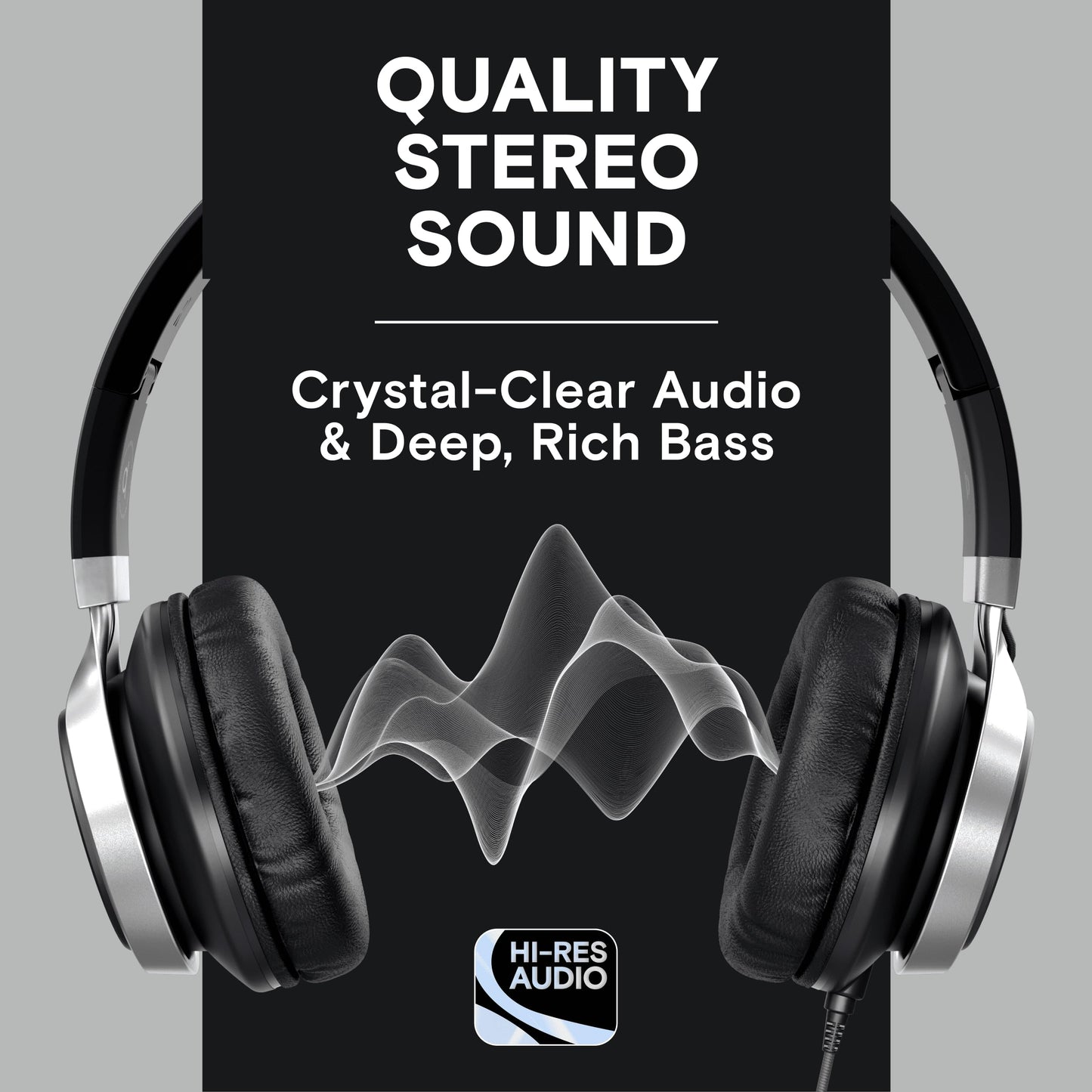 Artix® CL750 Premium Headphones Wired with Mic, Noise Cancelling On-Ear Comfort for Adults and Kids, Crystal Clear Sound for PC, Laptop and More, Durable and Stylish Wired Headphones(Aux Jack 3.5mm)