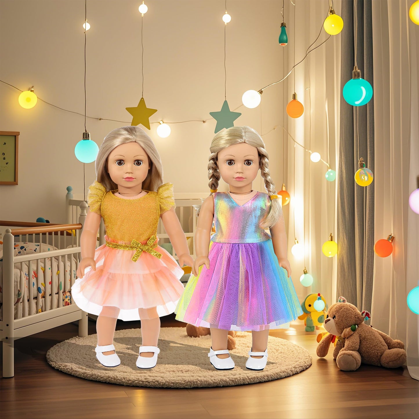 10 Sets 18 inch Doll Clothes and Accessories - Including Mermaid Costume, Stylish Casual Outfit, Swimwear Fit for 18 Inch Doll (No Doll)