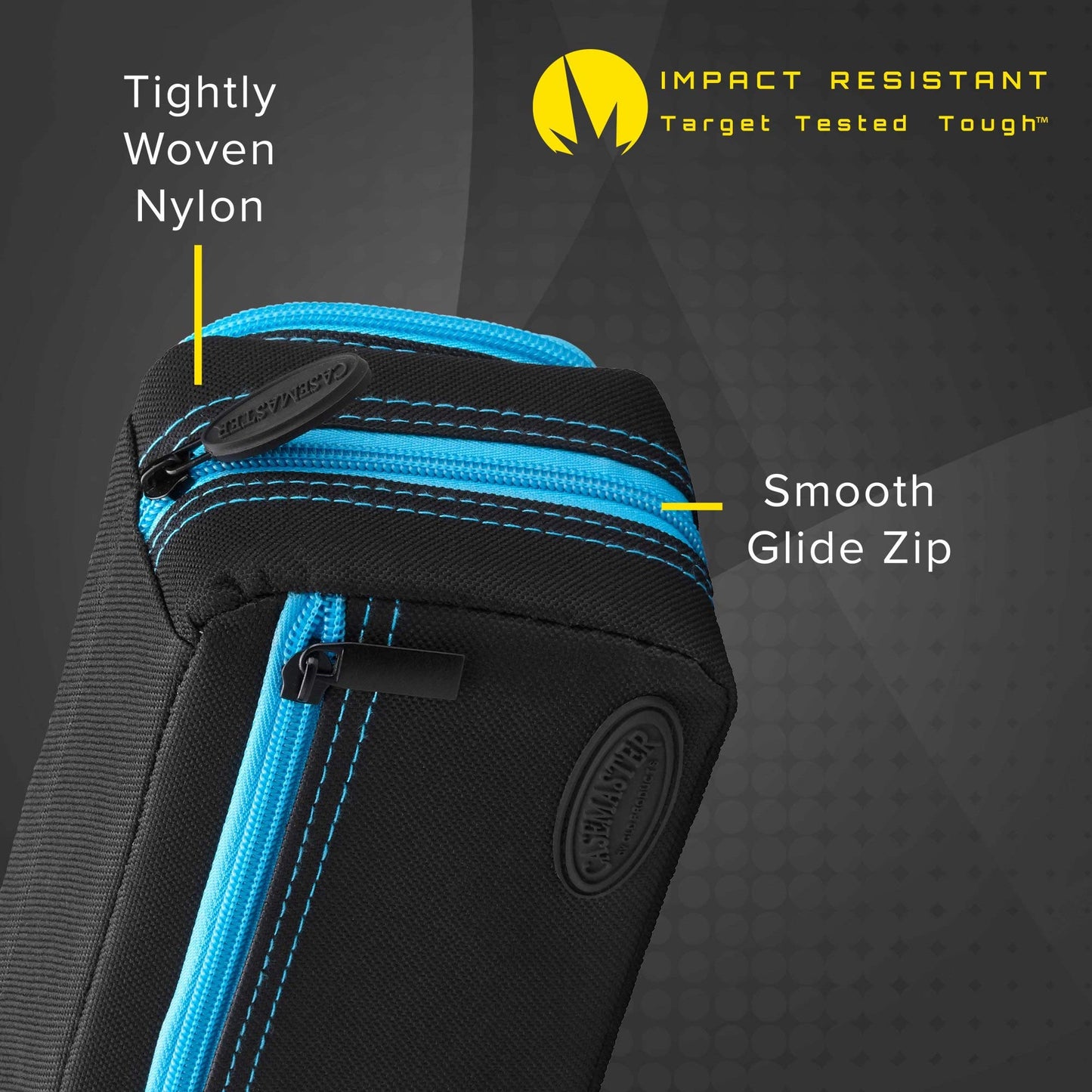 Casemaster by GLD Products Plazma Pro Black and Trimed Dart Case with Phone Pocket