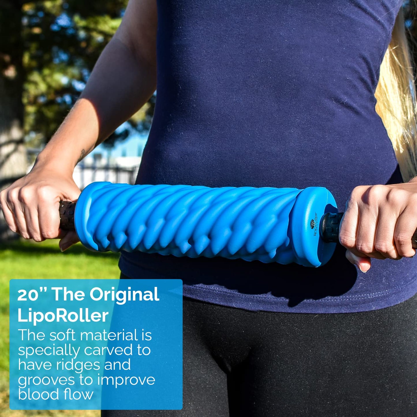 The Original LipoRoller - Liposuction Massage Roller - Easy to Roll Special Ridges and Bumps to Maximize Healing for Liposuction Post Surgery