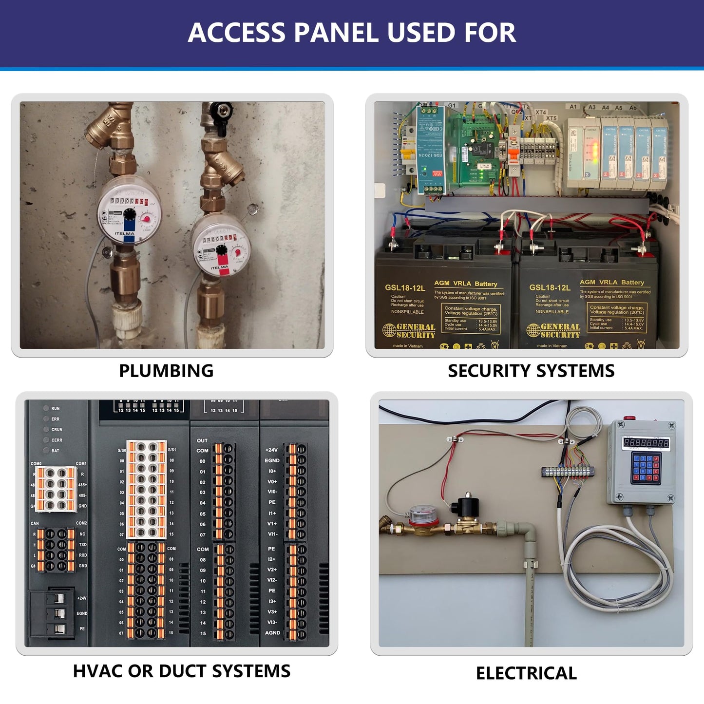 EASY-EXS Access panels Spring-Fit 14"x14" (external 16"x16") square