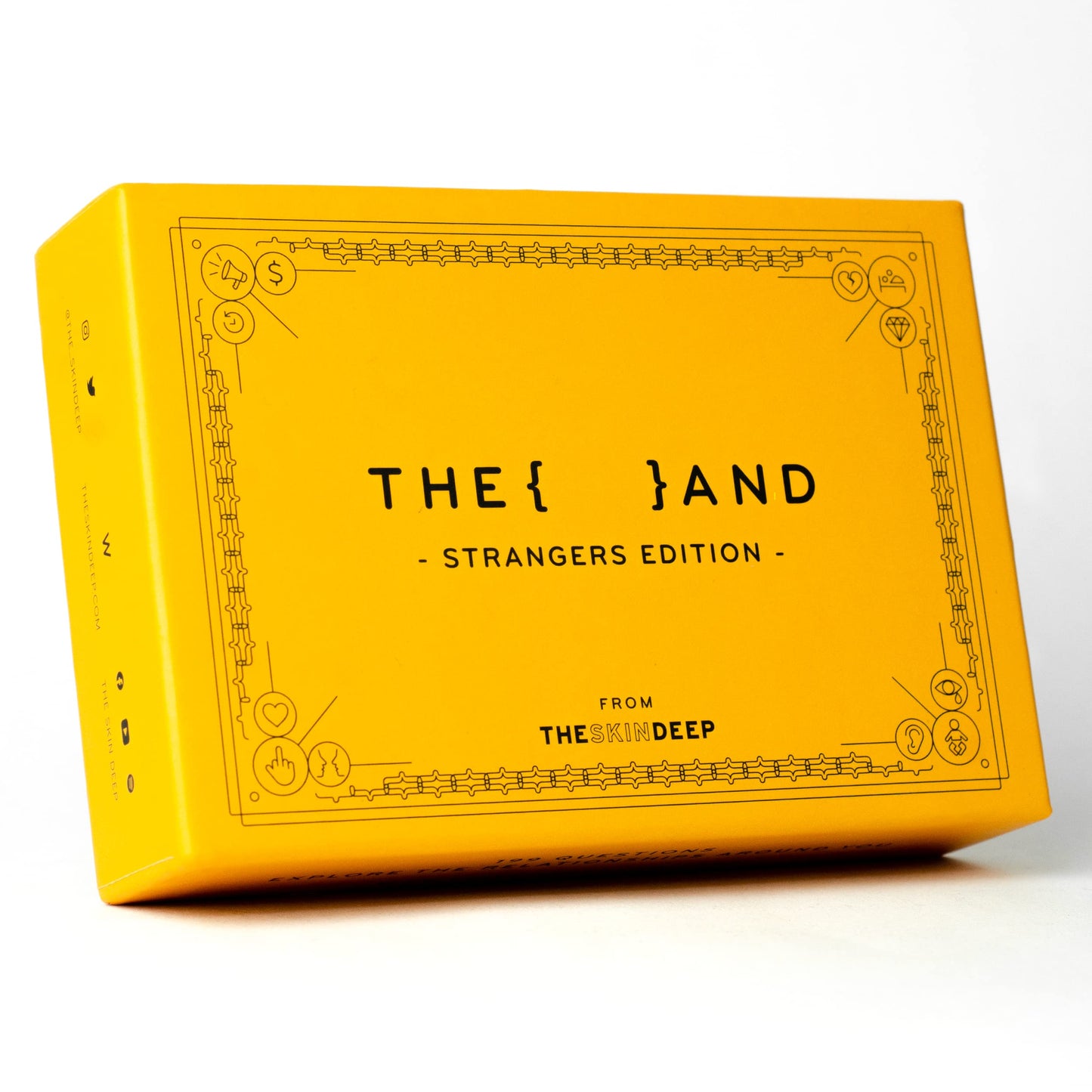 (THE AND) Strangers Edition - Conversation Starter Card Game - Fun Getting to Know You Game - Ice Breakers to Reduce The Space Between You and a Stranger - Questions to Make a Friend by The Skin Deep