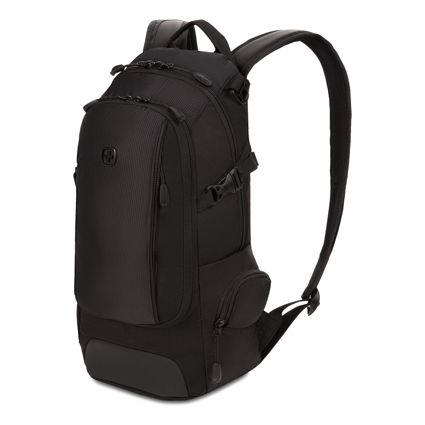 SWISSGEAR Citypack Slim Commuter Backpack with Compact Design for Work & Travel Fits Tablet Only (Not Laptop), Black, 18-Inch