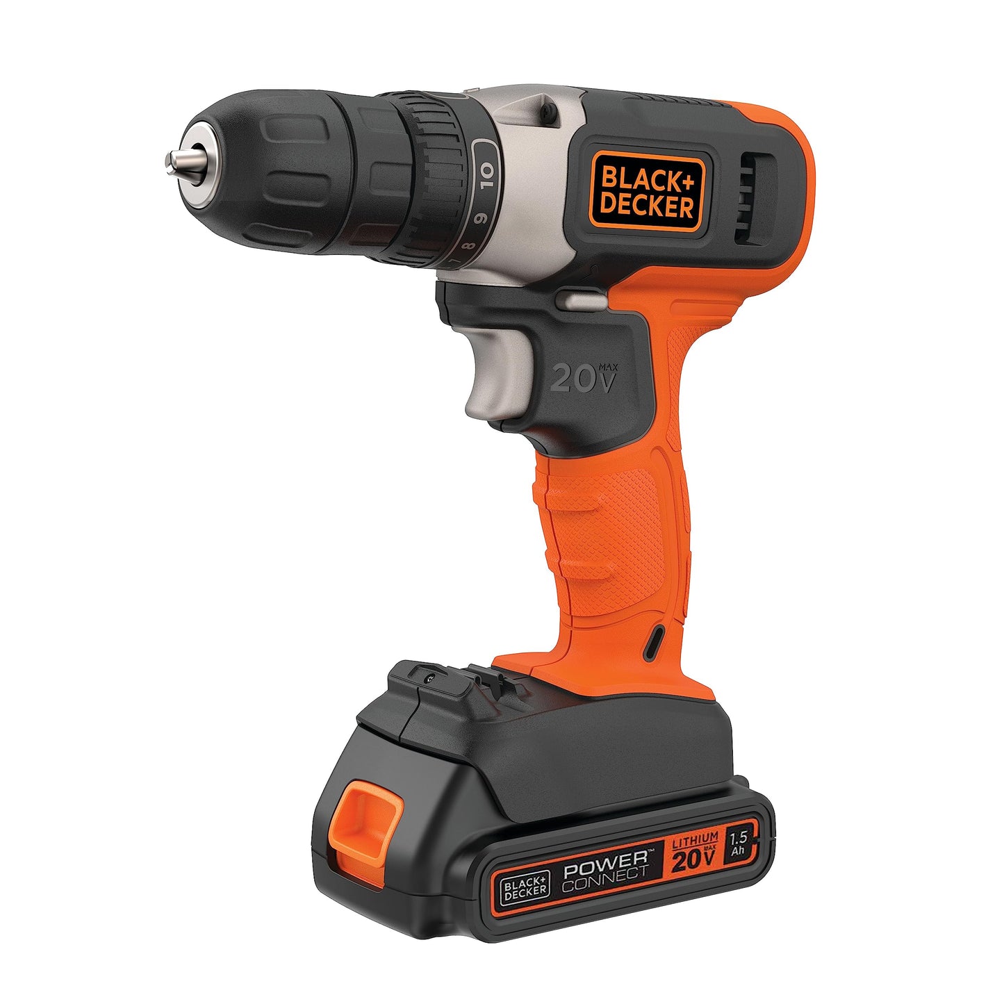 BLACK+DECKER 20V MAX* Cordless Drill, Cordless (BCD702C1)