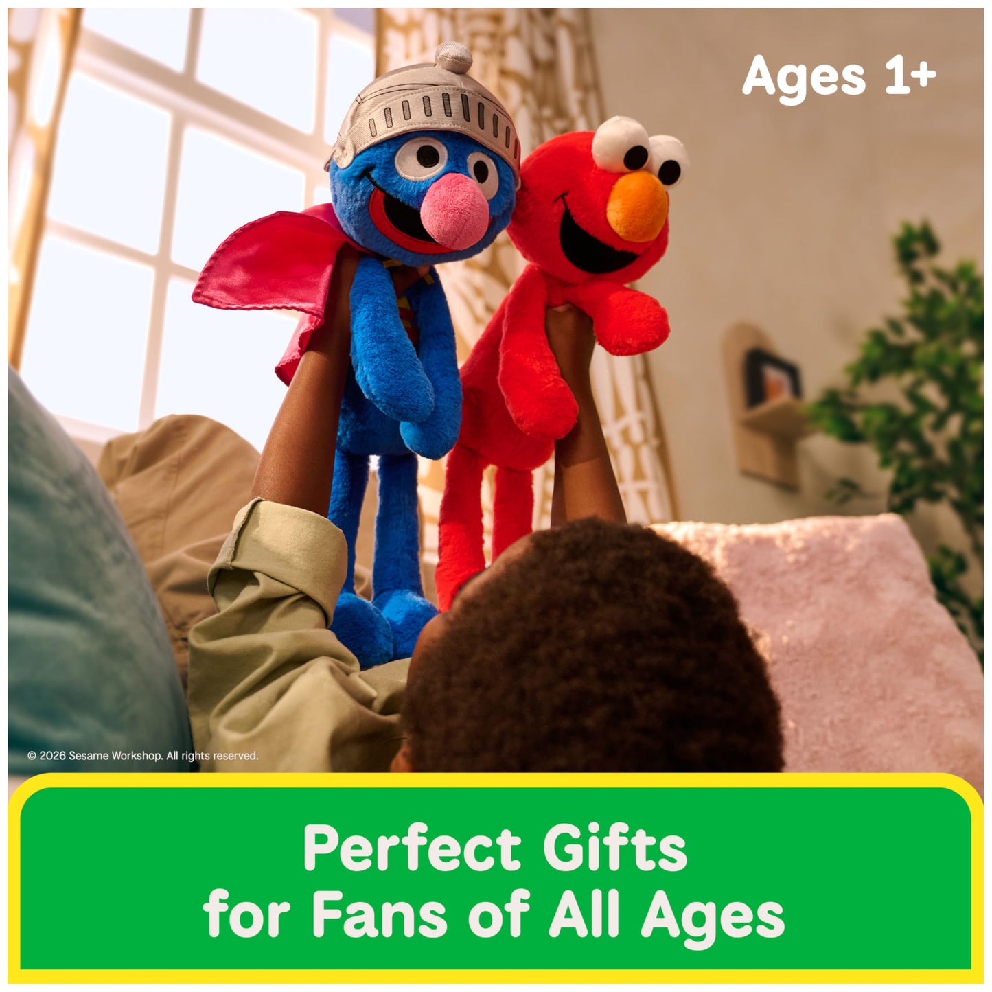 GUND Sesame Street Official Toothpick Super Grover Plush, Plush Muppet, Sensory Toy, Sesame Street Stuffed Animals, Kids Gifts, Blue, 15”