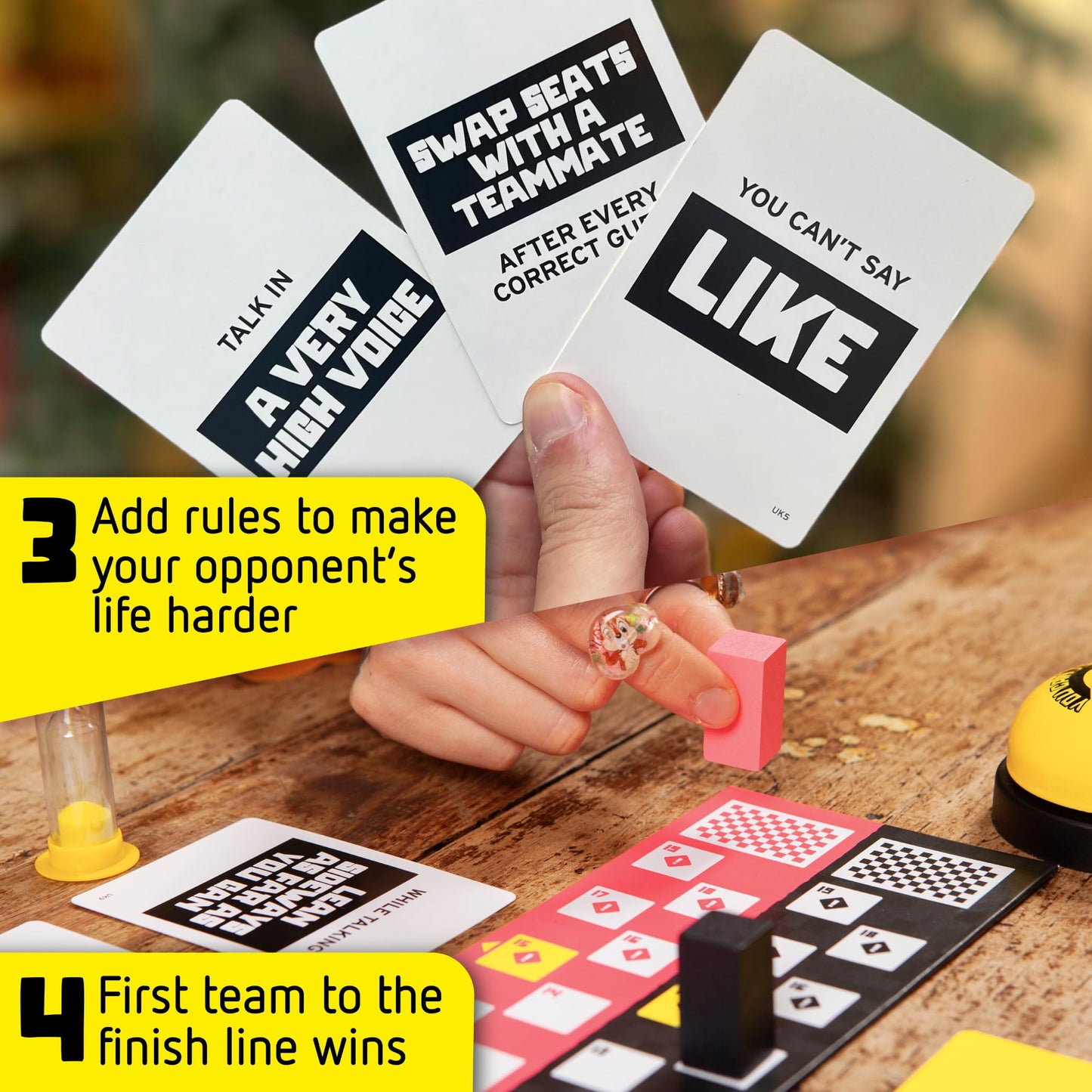 Big Potato You Can't Say UMM: A Party Game for Family and Adults, Fast-Paced Family Word Game, Must Have for Game Night, Bonus Content Included