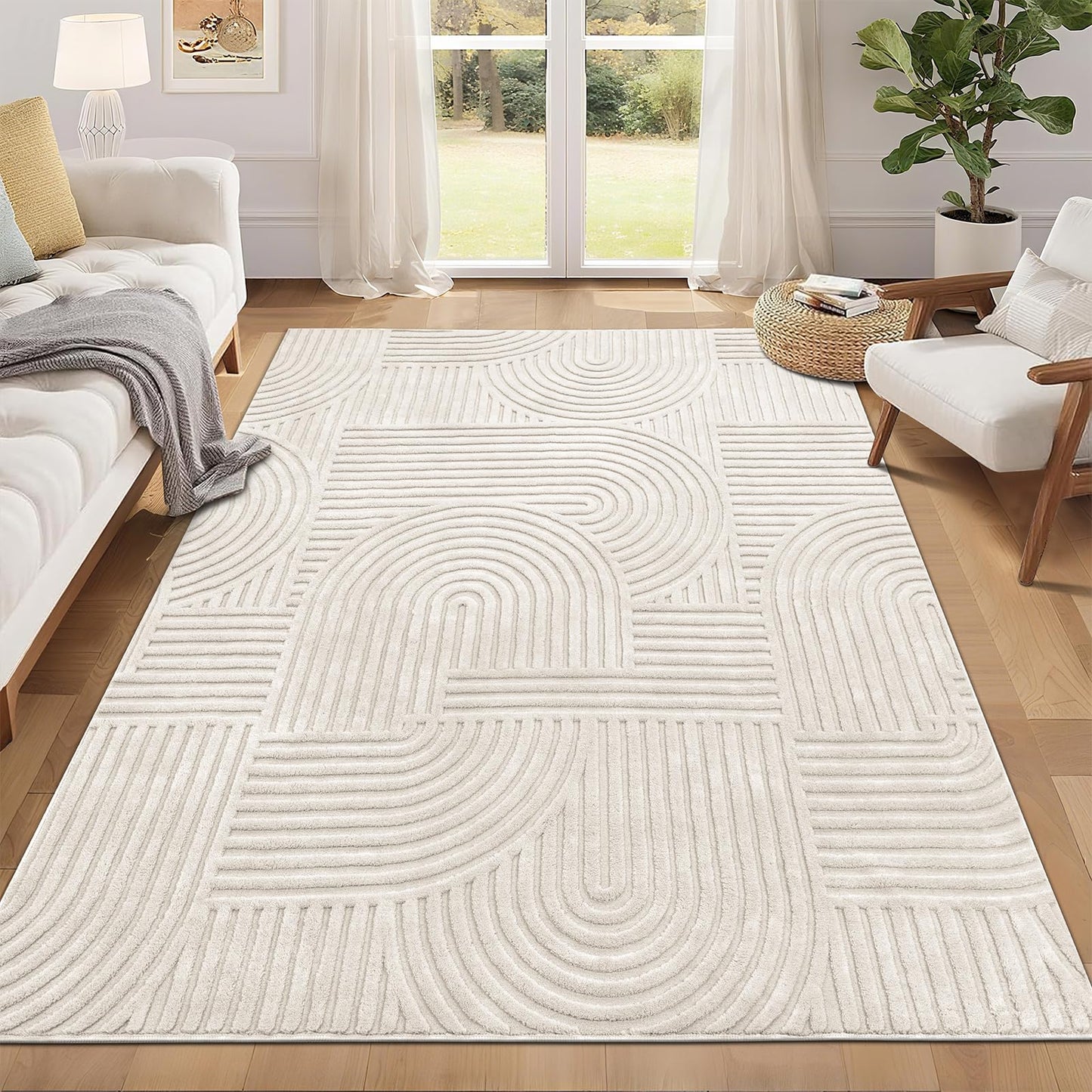Pauwer Area Rug 5x7 for Living Room Washable Area Rugs Living Room Rug Soft Carpet for Bedroom Non Slip Boho Accent Rug Indoor Mat Floor Carpet for Kids Room Dining Room Kitchen Office