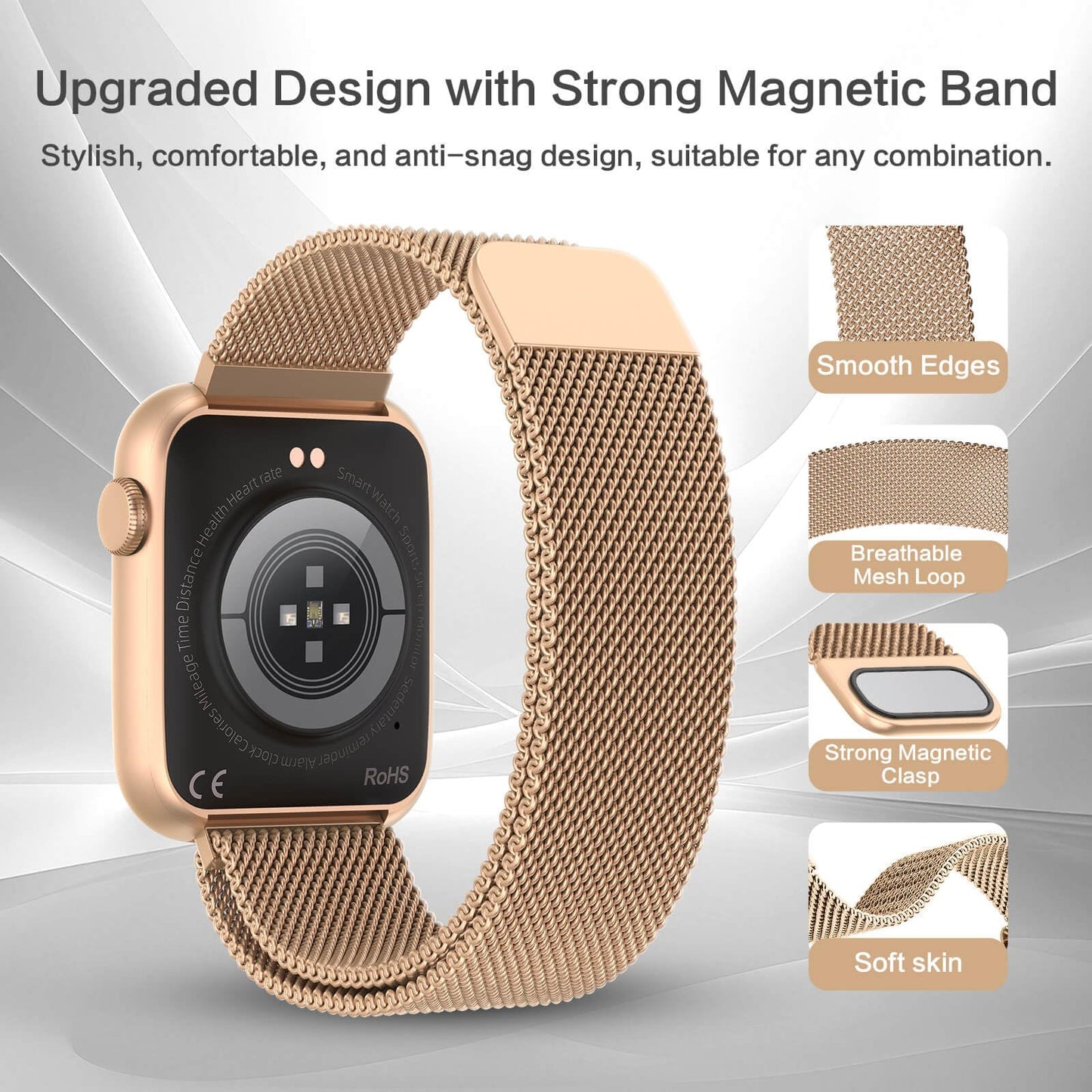 2025 Smart Watch for Women, 1.9" AMOLED DA GPT AI Voice Smartwatch with Bluetooth Call, 24/7 Heart Rate Stress Sleep Monitor,123 Sports Modes, IP68 Waterproof Fitness Tracker for Android iOS