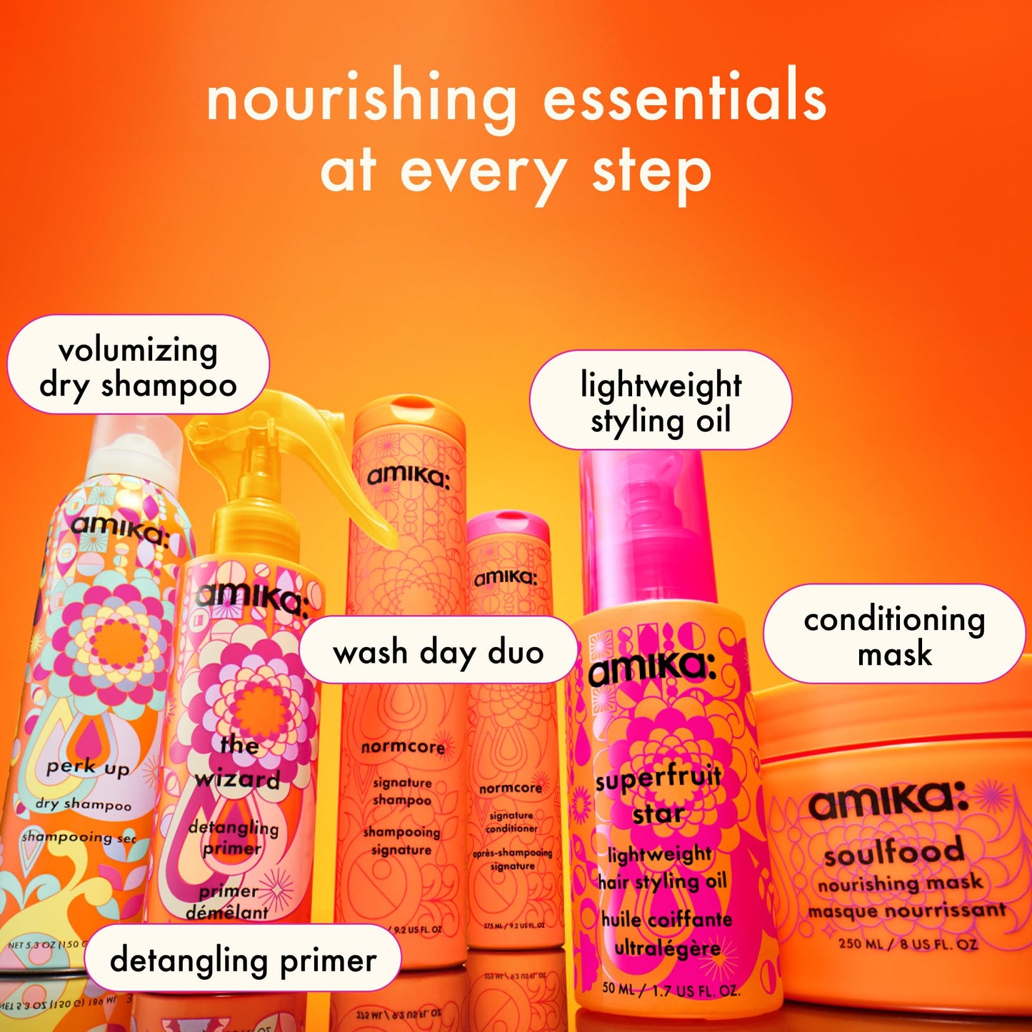 amika the wizard detangling hair primer, 150ml