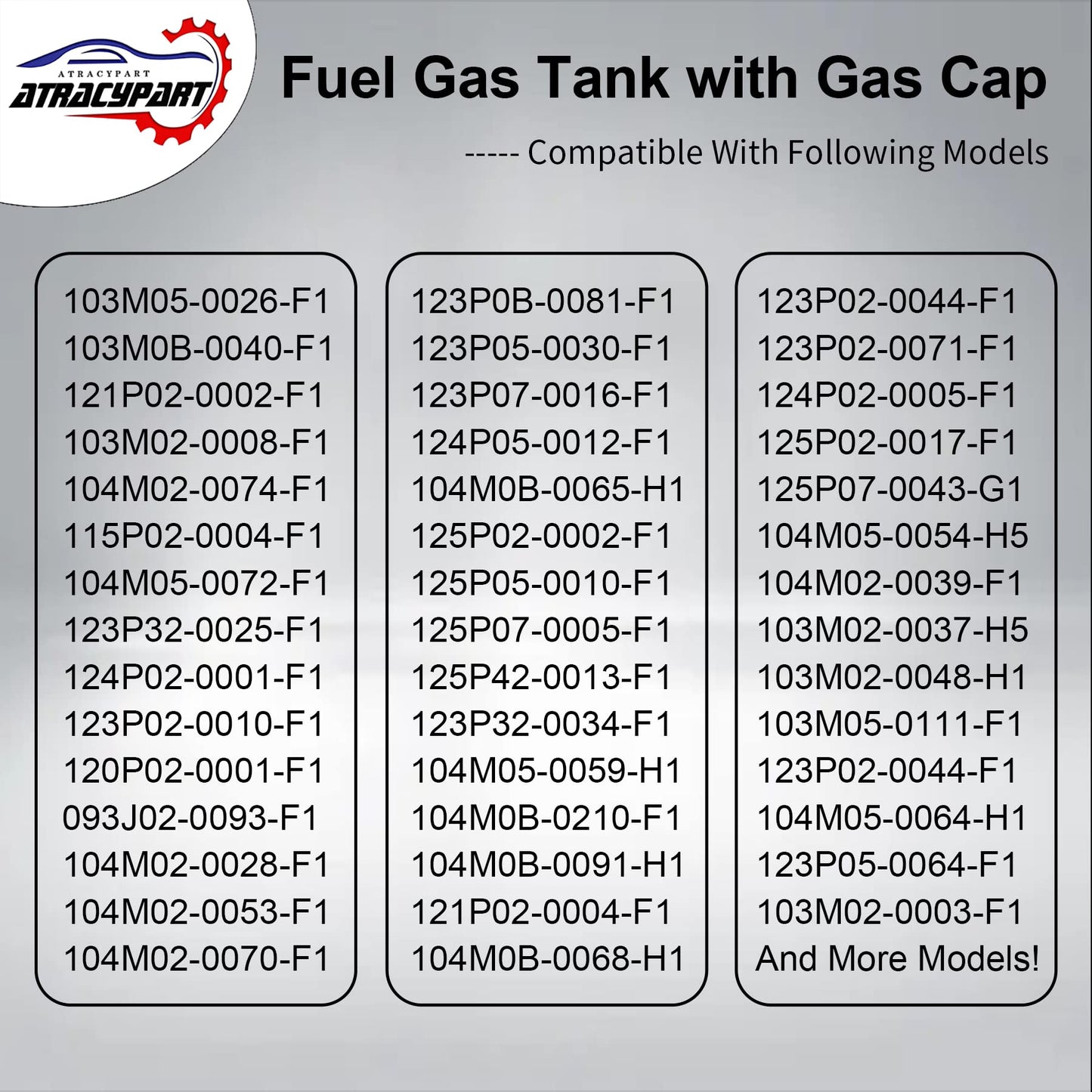 84004115 Fuel Gas Tank with Lawnmower Gas Cap Engine Fuel Tank | Compatible with Briggs & Stratton | Replace#: 594112