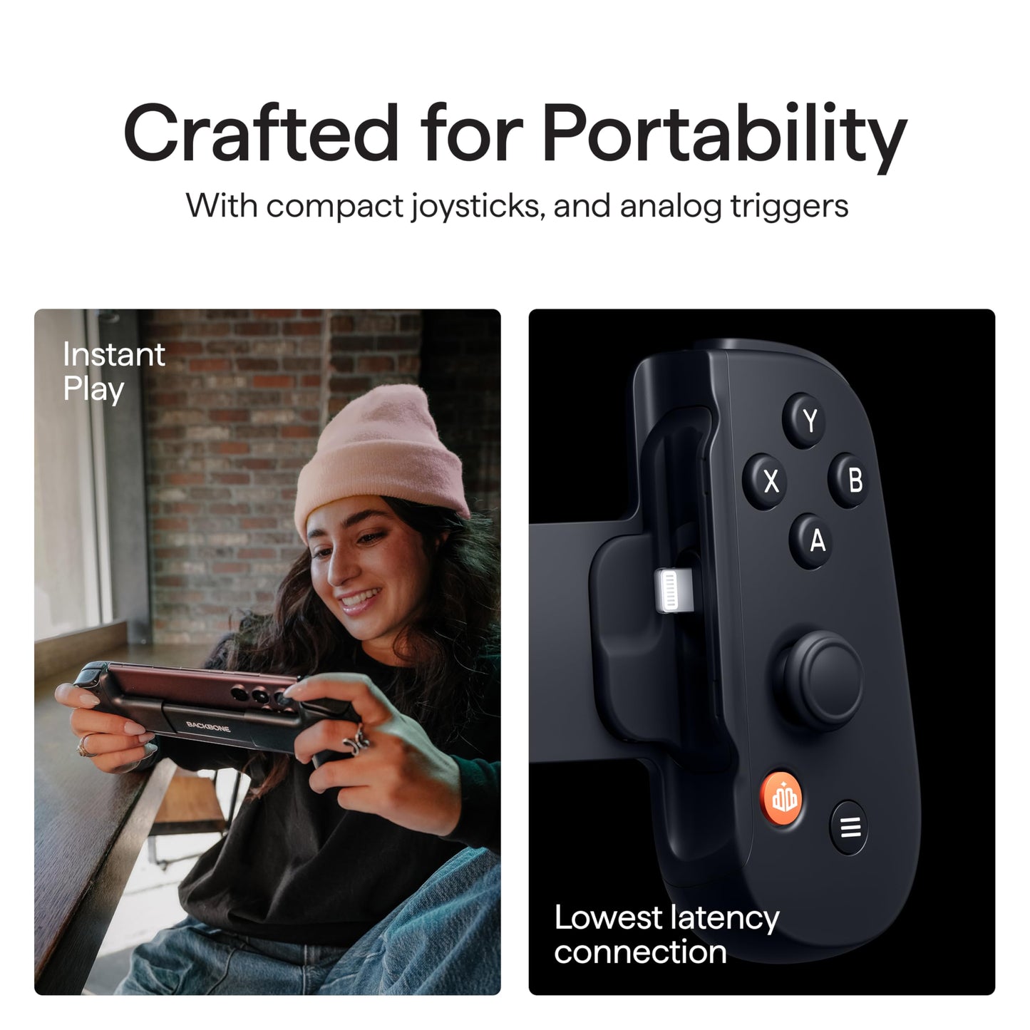 BACKBONE One Mobile Gaming Controller for iPhone (Lightning) - 2nd Gen - Turn Your iPhone into a Gaming Console - Play Xbox, PlayStation, PC, & App Games (3 Months Apple Arcade Included)