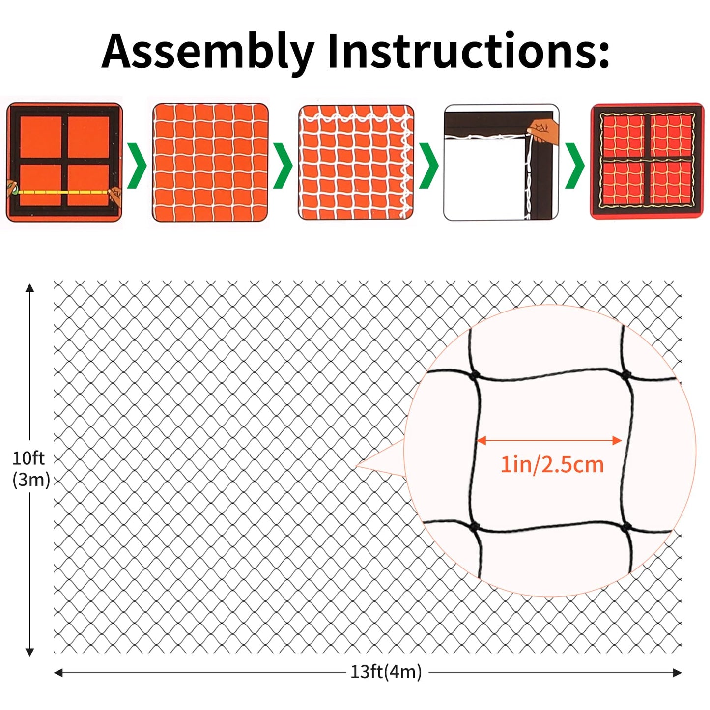 AnExer Cat Balcony Nets, Pets Anti-Fall Mesh Fence Safety Net, Transparent Nylon Pet Mesh Fence Anti-Fall Netting for Balcony Window Stairs Patio