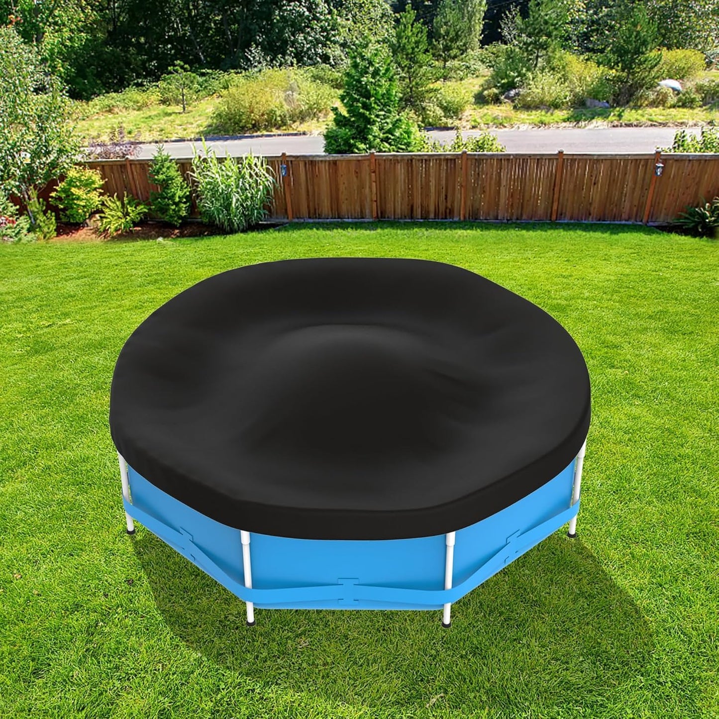 ZerUprin 4 Pcs Round Pool Air Pillows - 4 x 4 Ft Ice Equalizer Air Pillow for Above Ground Pools - Swimming Pool Winterizing Closing Cover Pillow with Ropes for Support Pool Accessories