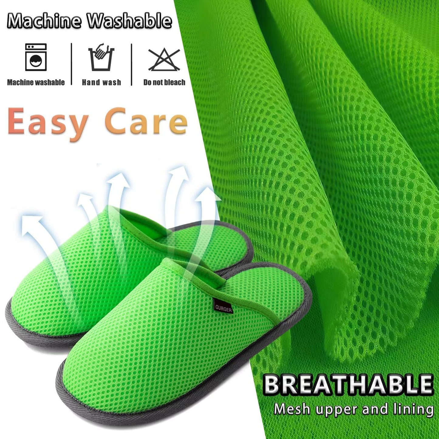 BUGUKI House Slippers for Guests Non-Disposable Washable Spa Slippers Set Non-Slip Felt Slippers for Spa, Hotel, Party Guest and Travel, T Set of 6 Pairs, 6-14 Women/4-13.5 Men