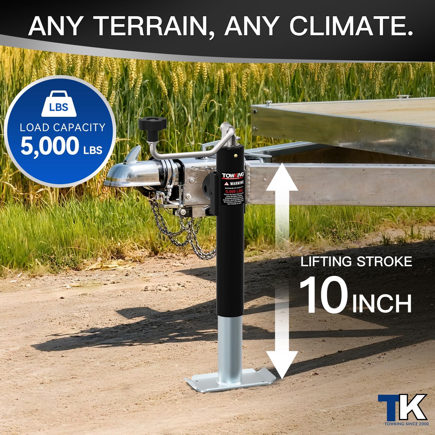 TOWKING Pipe Mount Trailer Jack