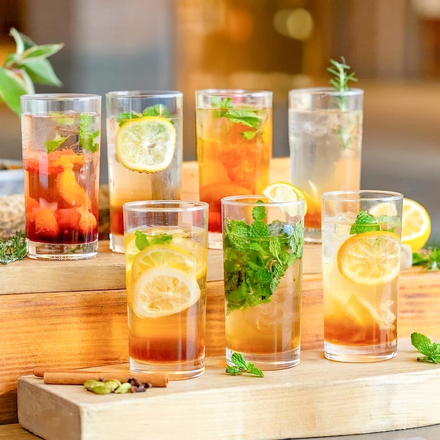 VAIIGO 17 Oz Plastic Drinking Glasses Set of 6, Acrylic Glasses Tumblers Cups Dishwasher Safe, Plastic Cup Reusable, Unbreakable Highball Glass, BPA-Free, Water Juice Cocktail Glass Everyday Use