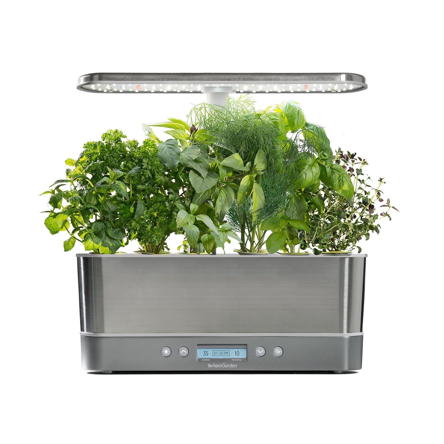 AeroGarden Harvest Elite Slim, Stainless Steel
