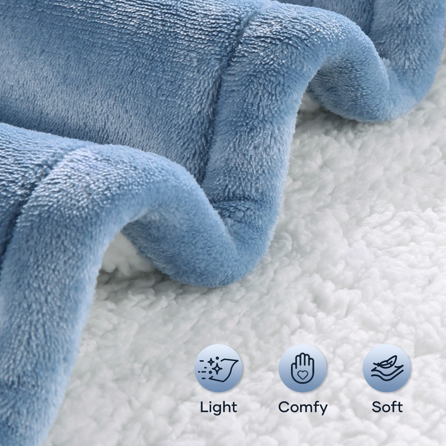 Heated Blanket Twin Size 62"x 84", Electric Heated Throw with 6 Heating Levels Fast Heating & Machine Washable, Full Body Warming with Auto-Off Overheating Protection 10H Timer for Home Use Blankets