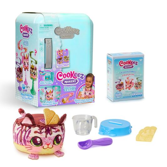 Cookeez Makery Freezy Cakez. Mix & Decorate Your Plush Best Friend! Which Surprise Freezy Cake Will You Make?
